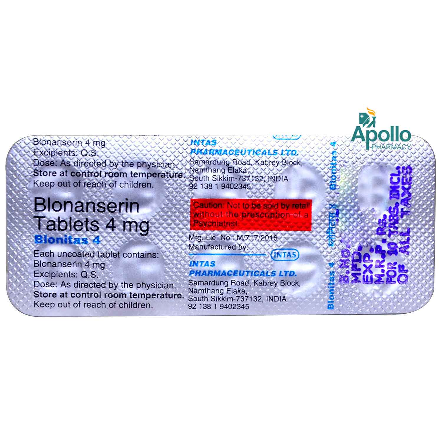 Blonitas 4 Tablet 10's, Pack of 10 TabletS Blonitas 4 Tablet 10's, Pack of 10 TabletS