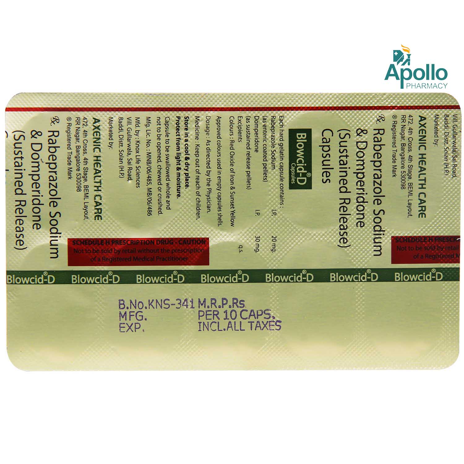 Blowcid D Capsule 10's, Pack of 10 CAPSULES Blowcid D Capsule 10's, Pack of 10 CAPSULES