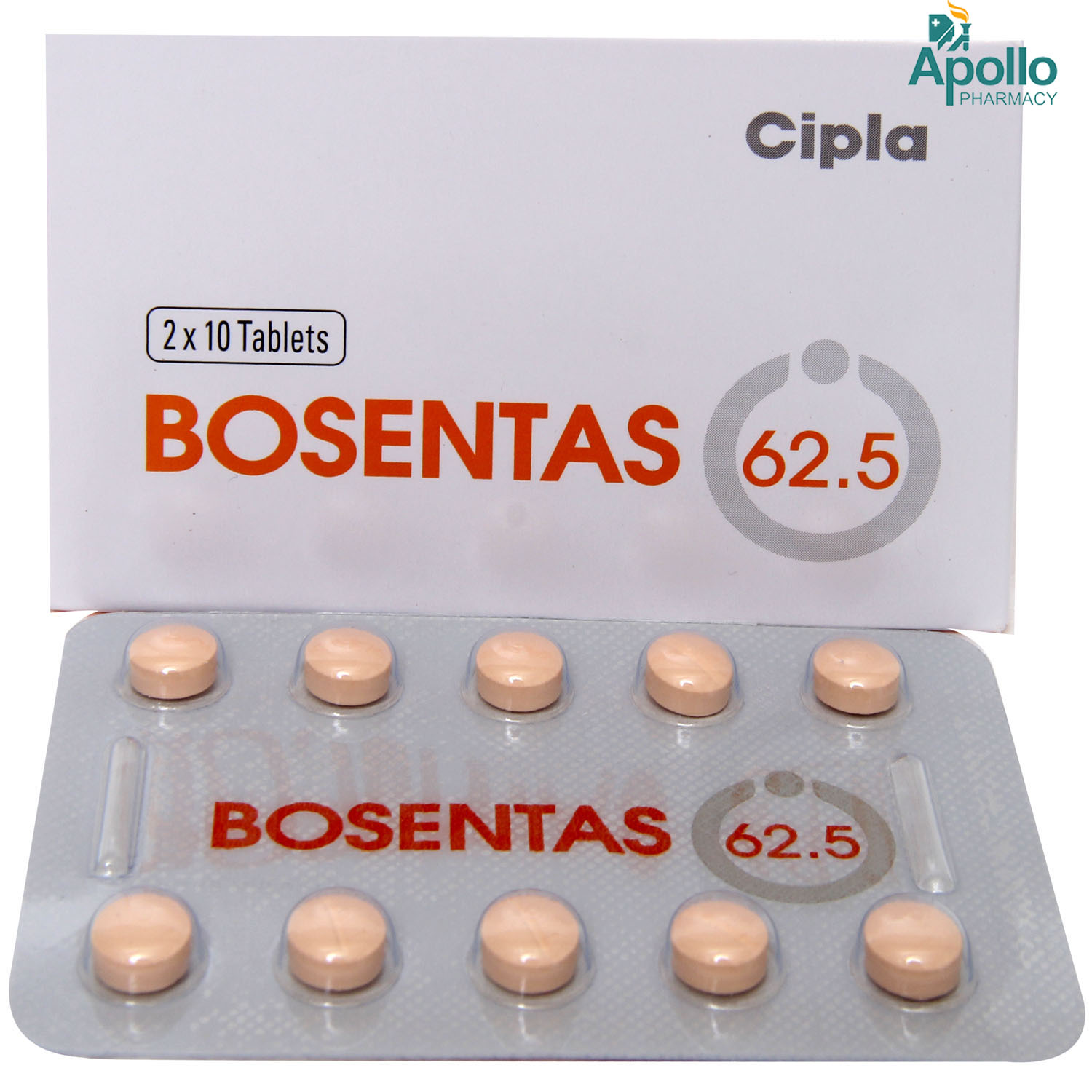 Bosentas 62.5 Tablet 10's, Pack of 10 TABLETS Bosentas 62.5 Tablet 10's, Pack of 10 TABLETS