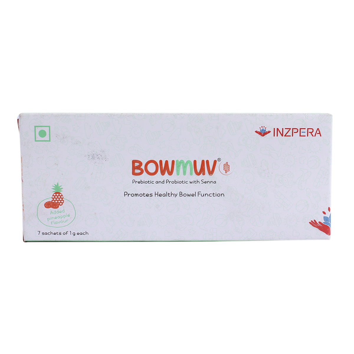 Buy Bowmuv Pineapple Flavour Sachet 7 x 1 gm Online