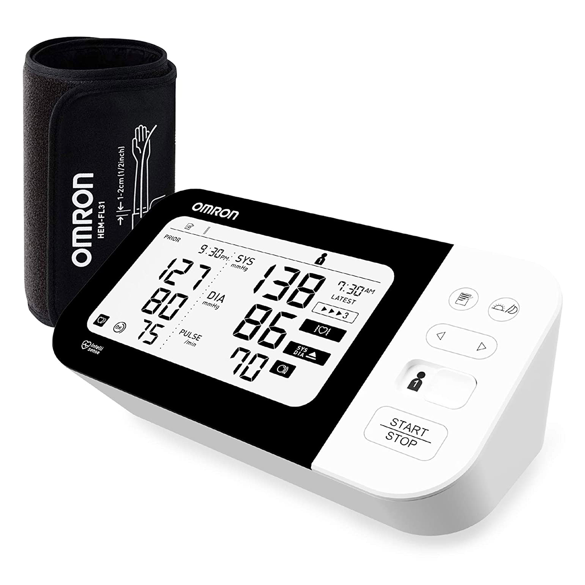 Omron Hem 7361T Bluetooth Digital Blood Pressure Monitor with Afib Indicator, 1 Count, Pack of 1 Omron Hem 7361T Bluetooth Digital Blood Pressure Monitor with Afib Indicator, 1 Count, Pack of 1