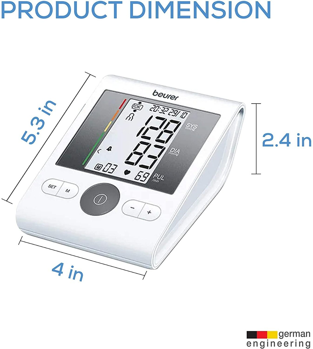 Beurer BM 28 Upper Arm Blood Pressure Monitor Without Adapter, 1 Count, Pack of 1 Beurer BM 28 Upper Arm Blood Pressure Monitor Without Adapter, 1 Count, Pack of 1