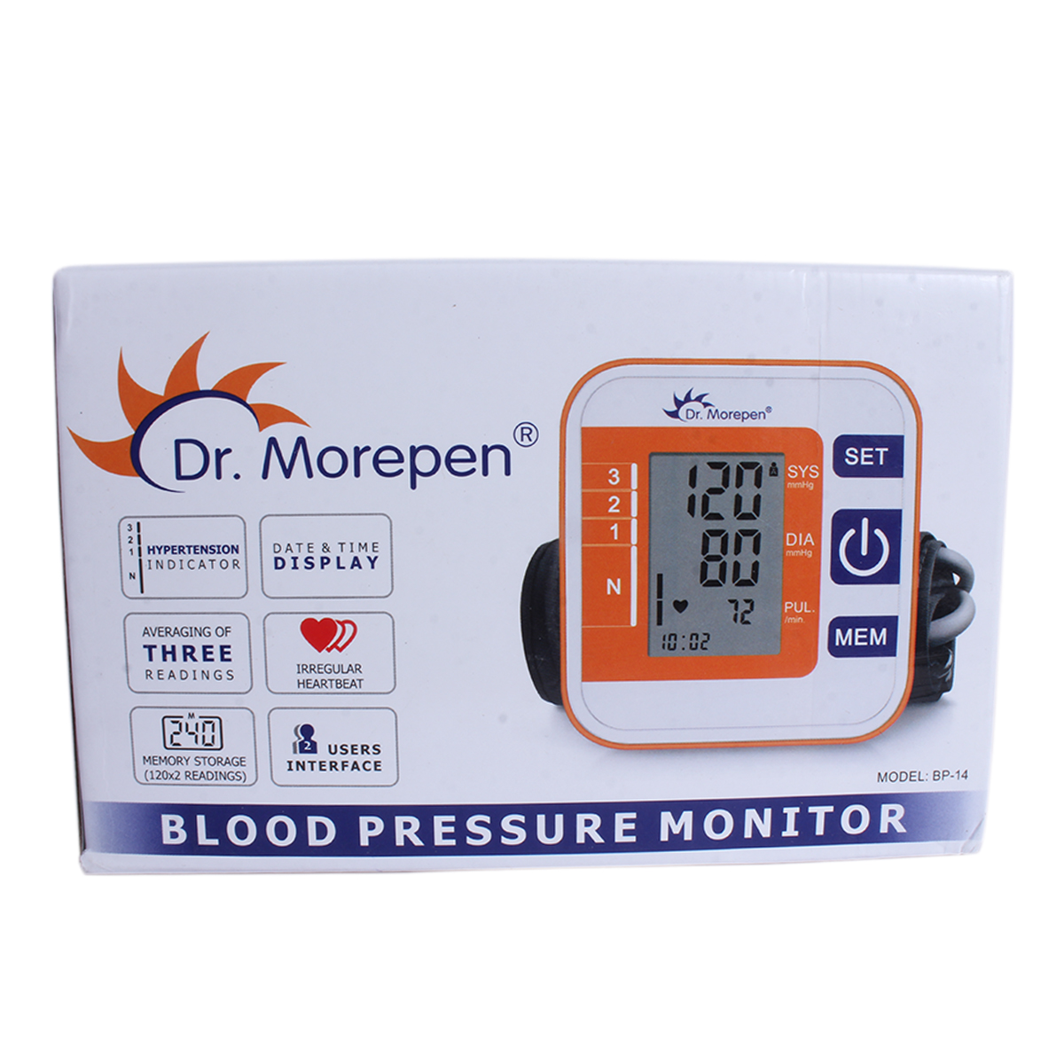 Dr. Morepen BP One Blood Pressure Monitor BP-14, 1 Count, Pack of 1 Dr. Morepen BP One Blood Pressure Monitor BP-14, 1 Count, Pack of 1