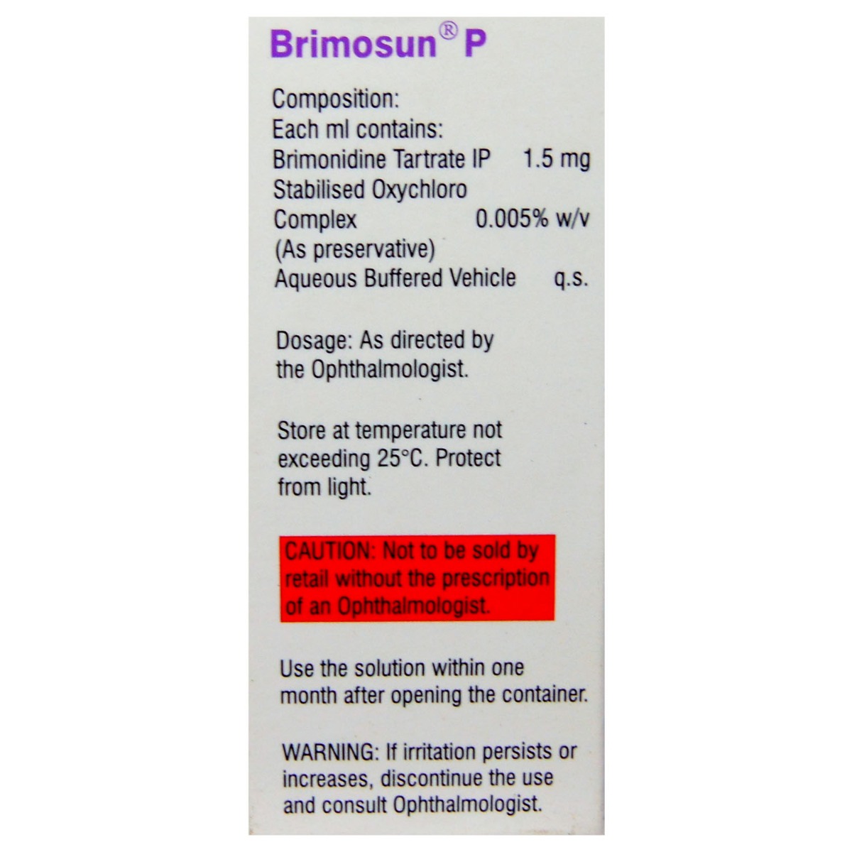 Brimosun P Eye Drop 5 ml, Pack of 1 EYE DROPS Brimosun P Eye Drop 5 ml, Pack of 1 EYE DROPS