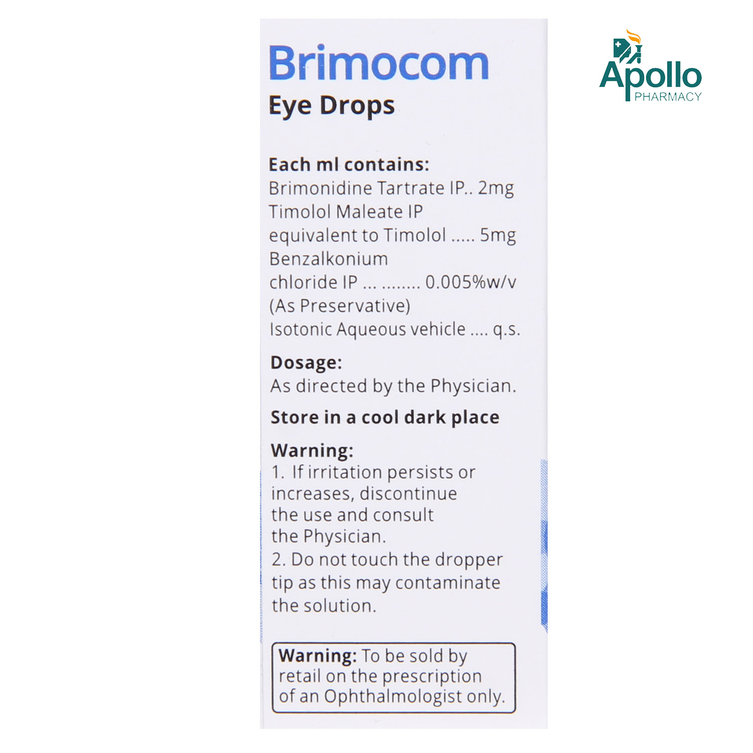 Brimocom Eye Drops 5 ml, Pack of 1 EYE DROPS Brimocom Eye Drops 5 ml, Pack of 1 EYE DROPS