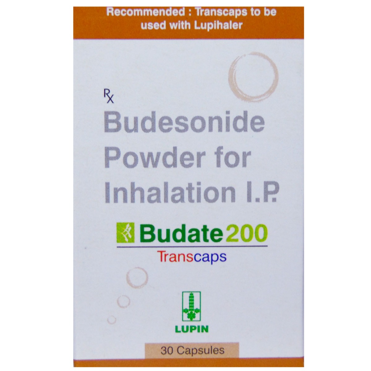 Buy Budate 200 Transcaps 30's Online