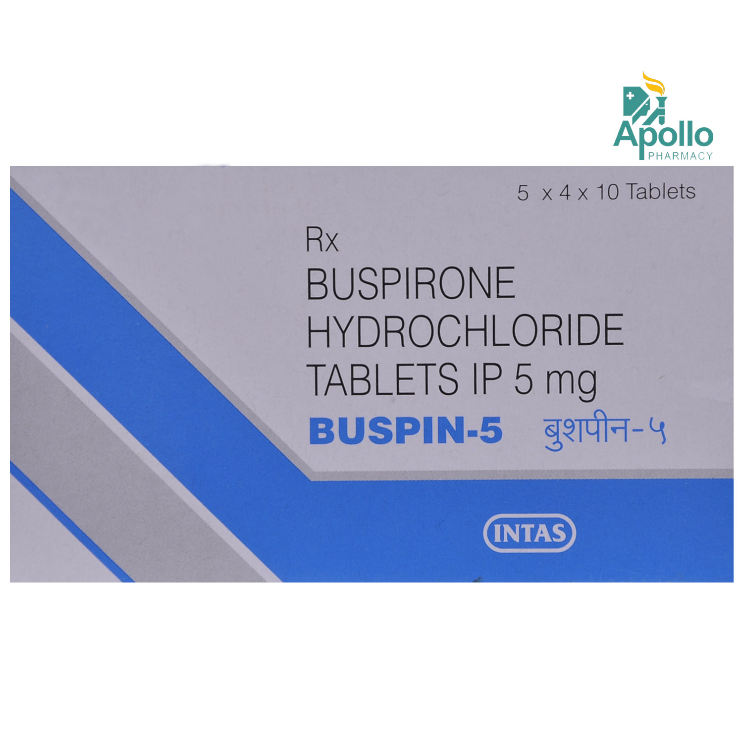 Buy Buspin 5 Tablet 10's Online