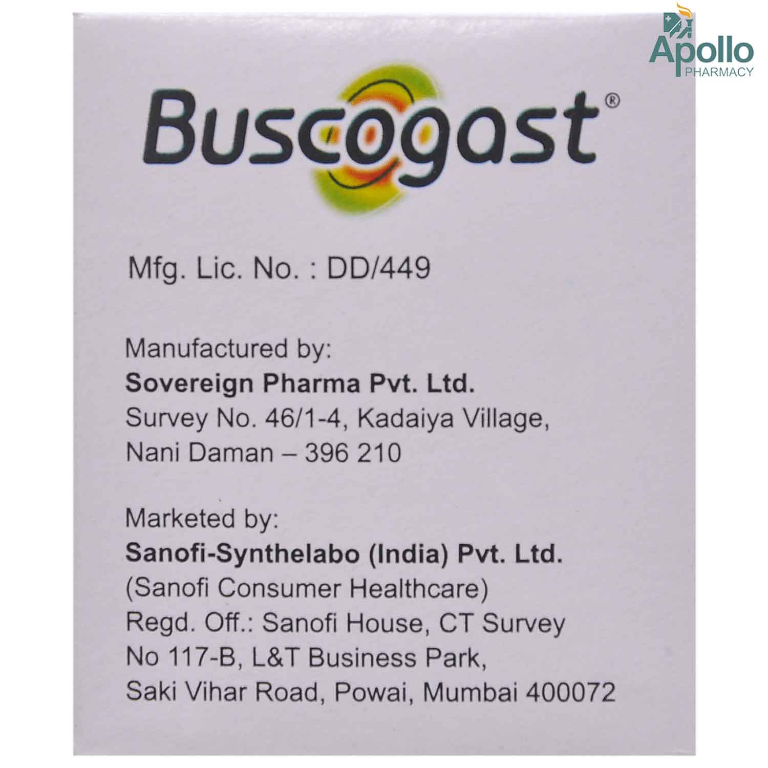Buscogast Injection 1 ml, Pack of 10 InjectionS Buscogast Injection 1 ml, Pack of 10 InjectionS
