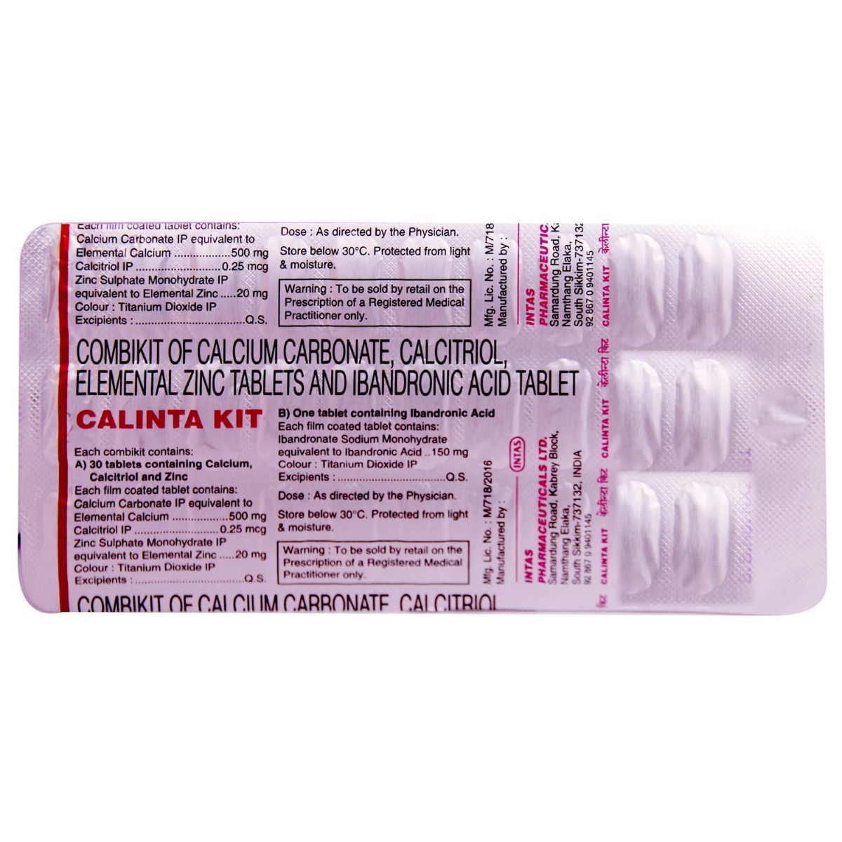 Calinta Kit, Pack of 1 TABLET Calinta Kit, Pack of 1 TABLET