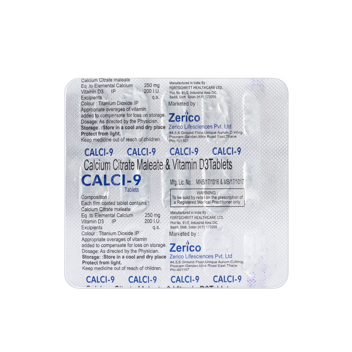 Calci-9 Tablet 15's, Pack of 15 Calci-9 Tablet 15's, Pack of 15