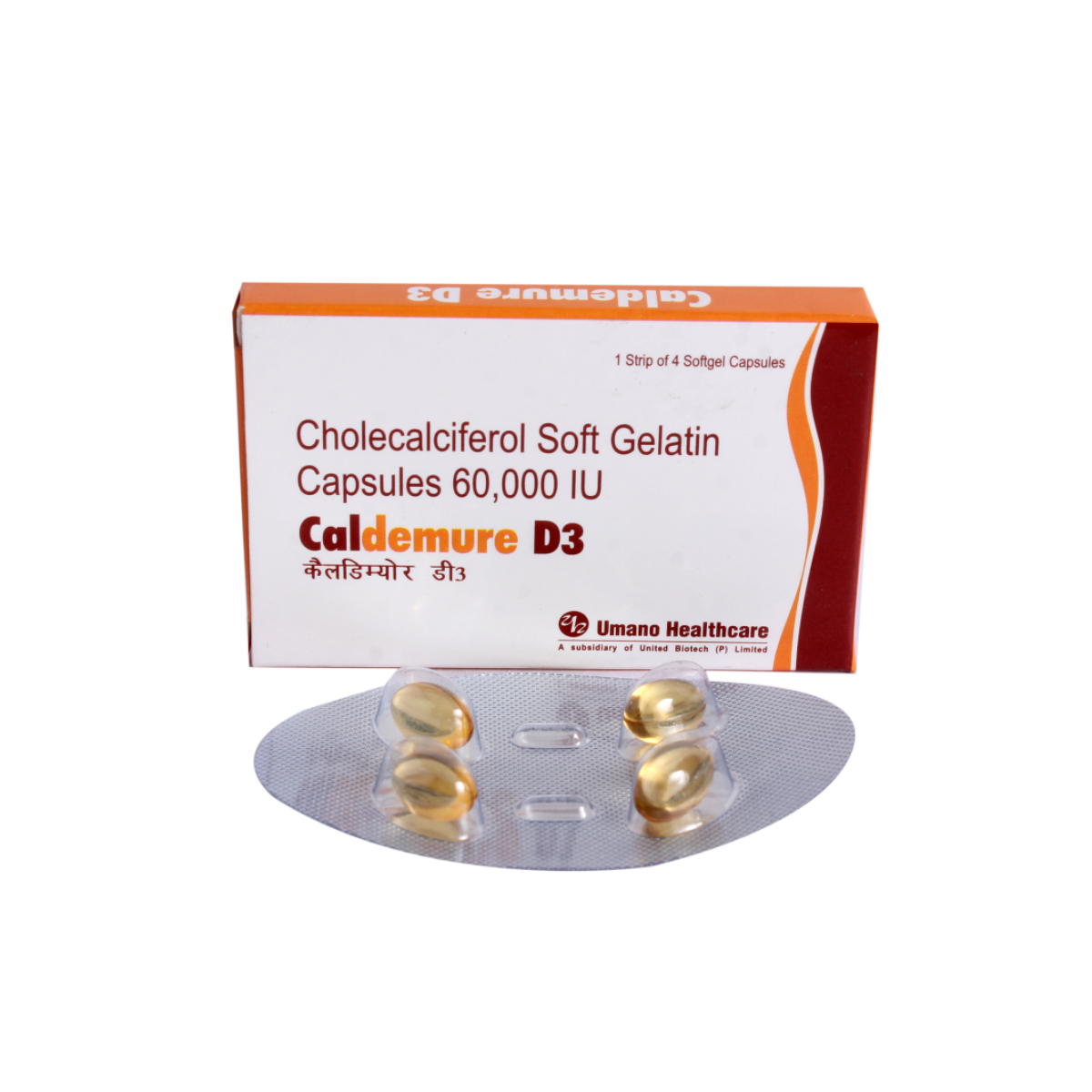 Caldemure D3 Capsule 4's, Pack of 4 Caldemure D3 Capsule 4's, Pack of 4