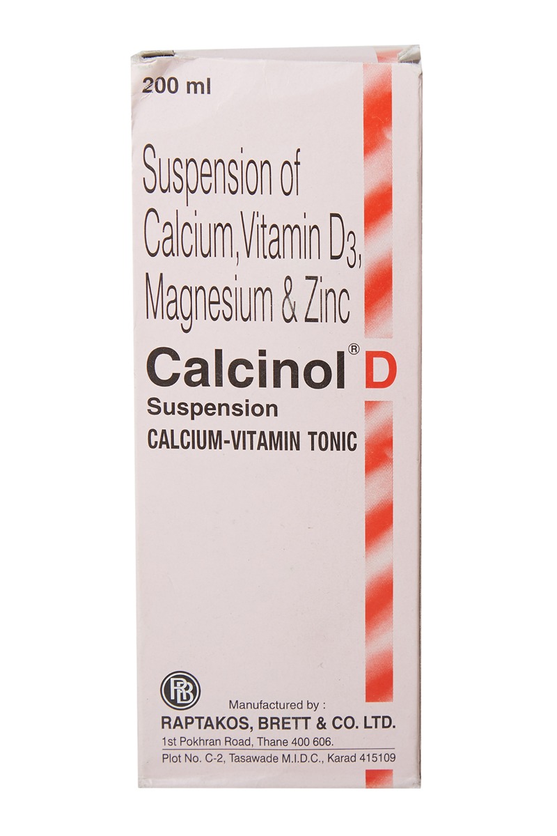 Calcinol D Suspension 200 ml, Pack of 1 Calcinol D Suspension 200 ml, Pack of 1