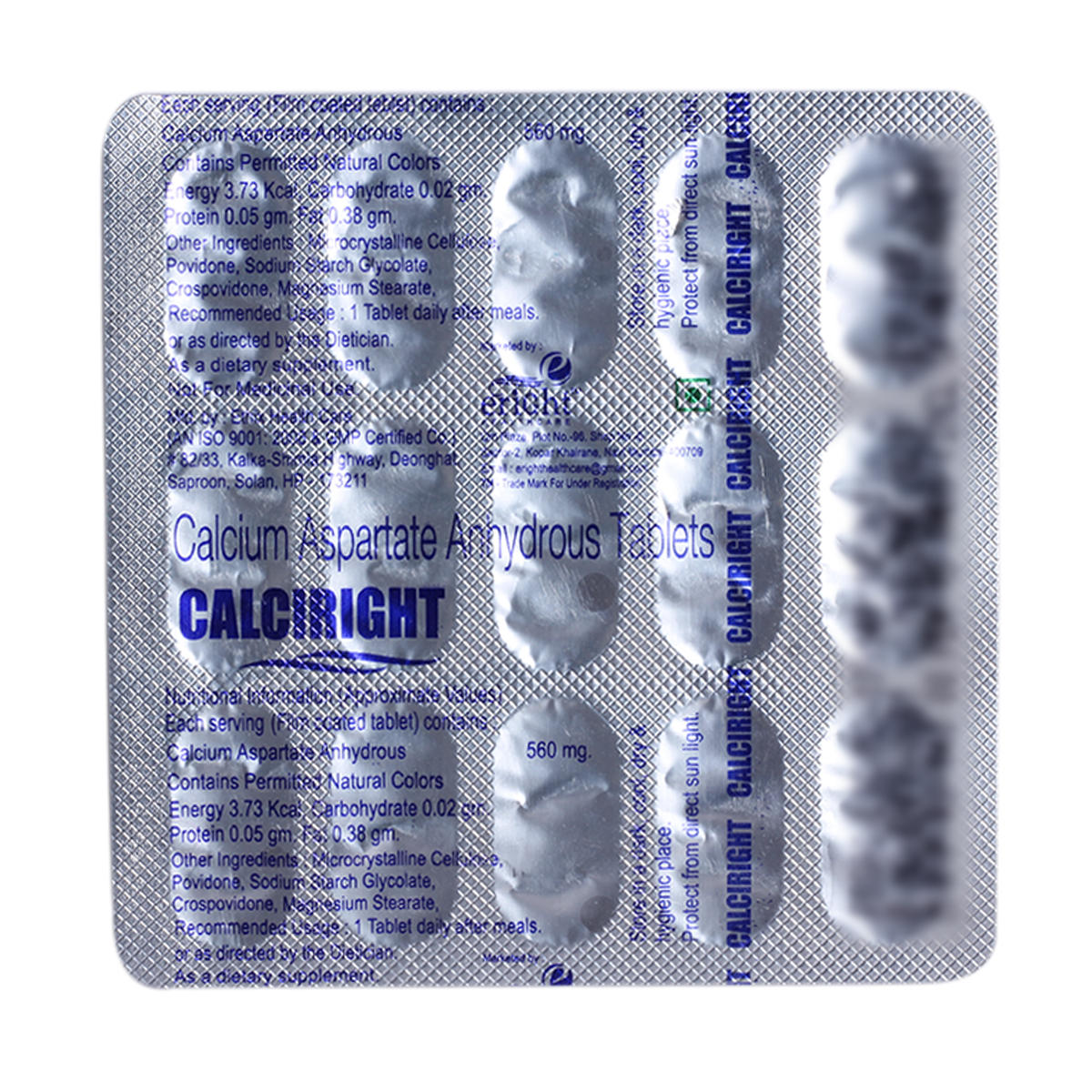 Calciright Tablet 15's, Pack of 15 TABLETS Calciright Tablet 15's, Pack of 15 TABLETS