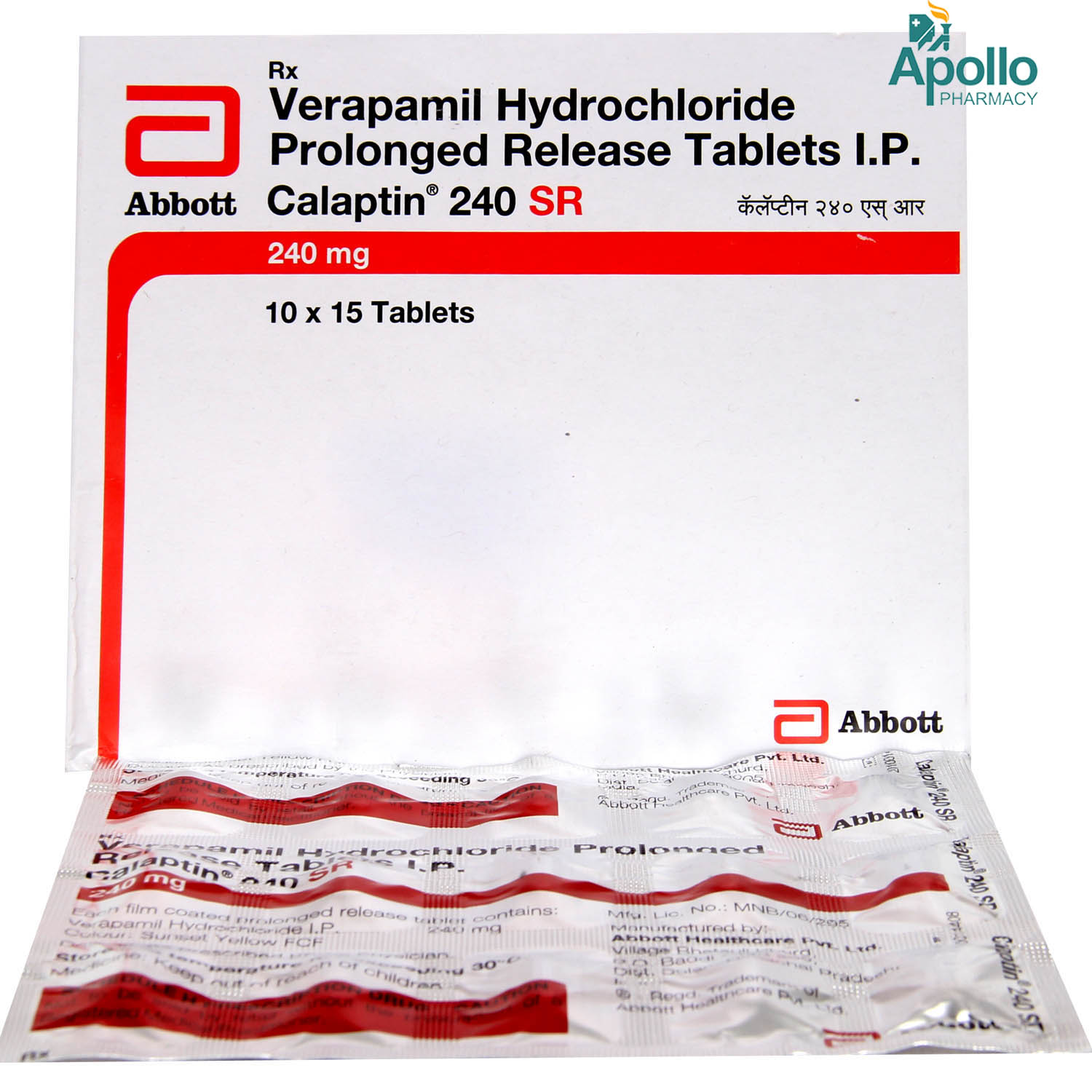 Calaptin 240 SR Tablet 15's, Pack of 15 TABLETS Calaptin 240 SR Tablet 15's, Pack of 15 TABLETS
