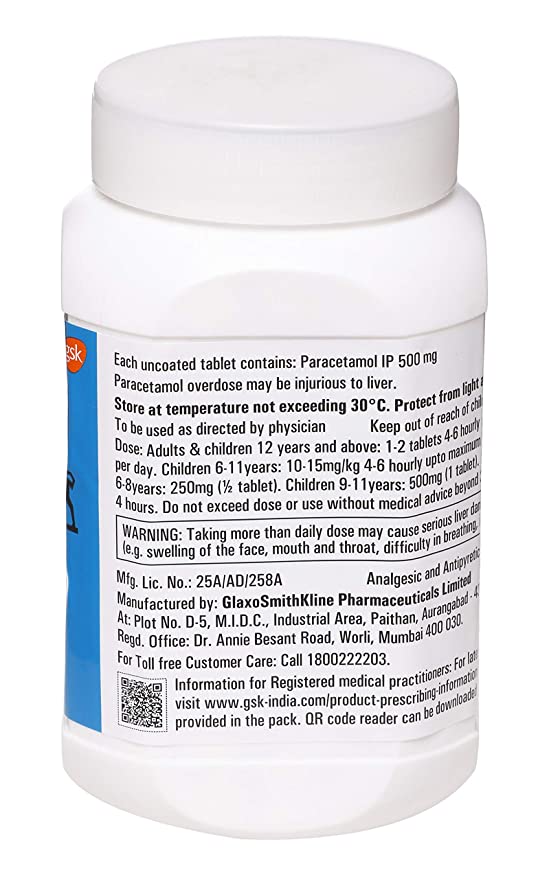 Calpol 500 mg Tablet 1000's, Pack of 1 TABLET Calpol 500 mg Tablet 1000's, Pack of 1 TABLET