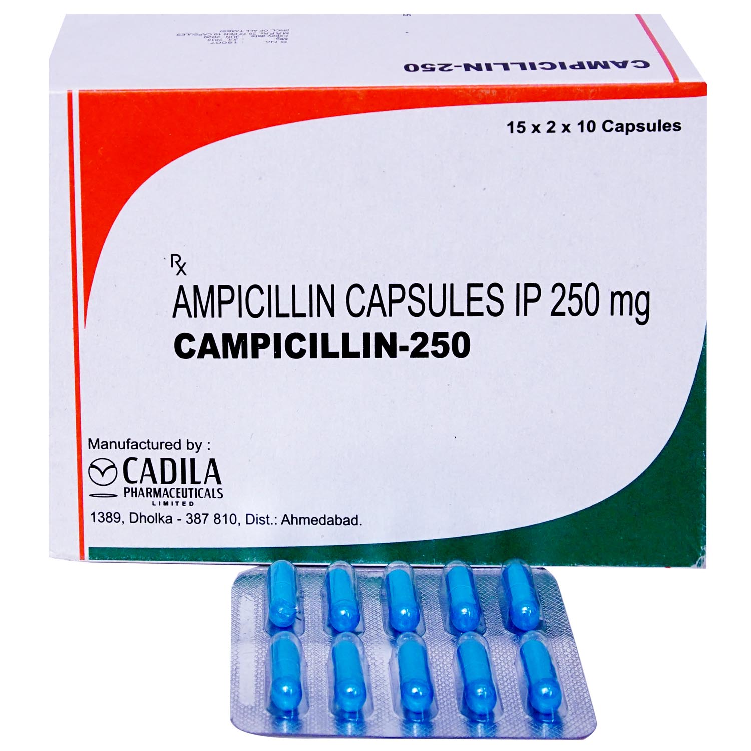 Buy Campicilin 250 Capsule 10's Online
