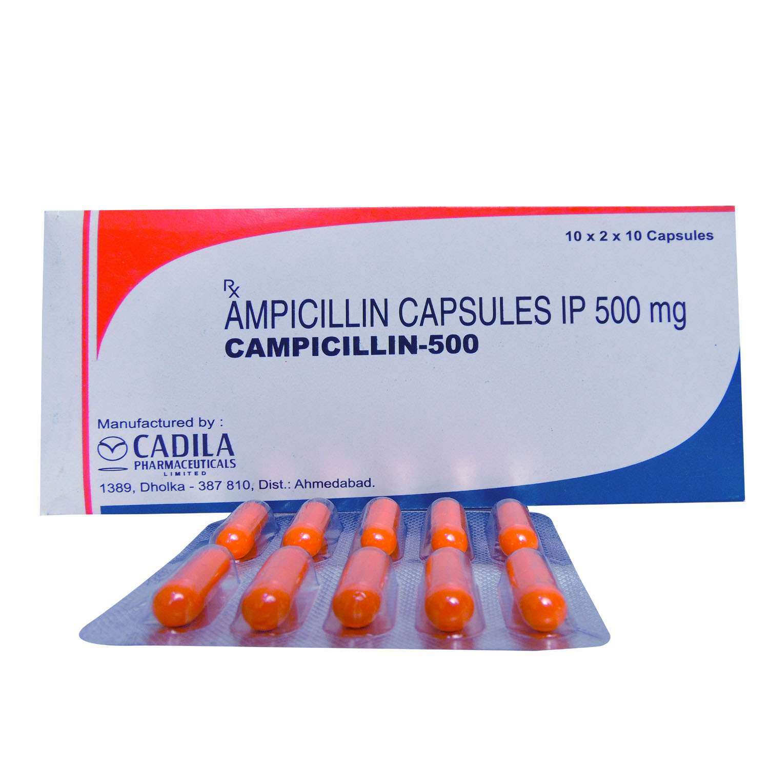 Campicillin Capsule 10's, Pack of 10 CapsuleS Campicillin Capsule 10's, Pack of 10 CapsuleS