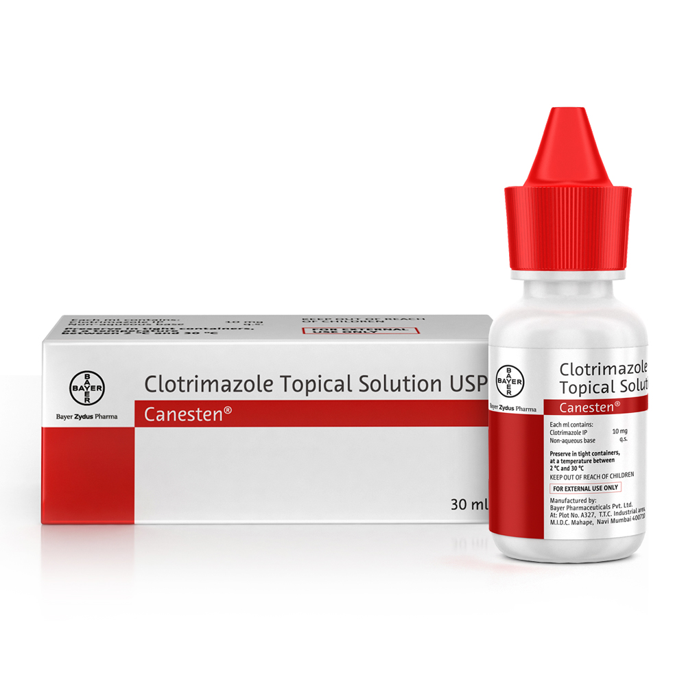 Canesten Topical Solution 30 ml, Pack of 1 Solution Canesten Topical Solution 30 ml, Pack of 1 Solution