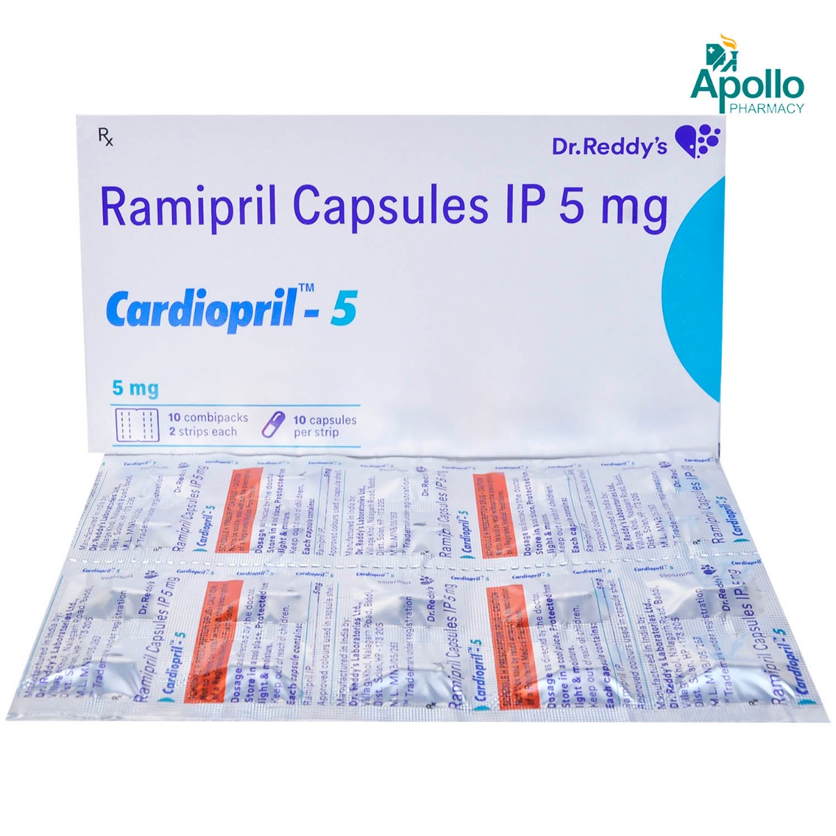 Cardiopril 5 Capsule, Pack of 10 CAPSULES Cardiopril 5 Capsule, Pack of 10 CAPSULES