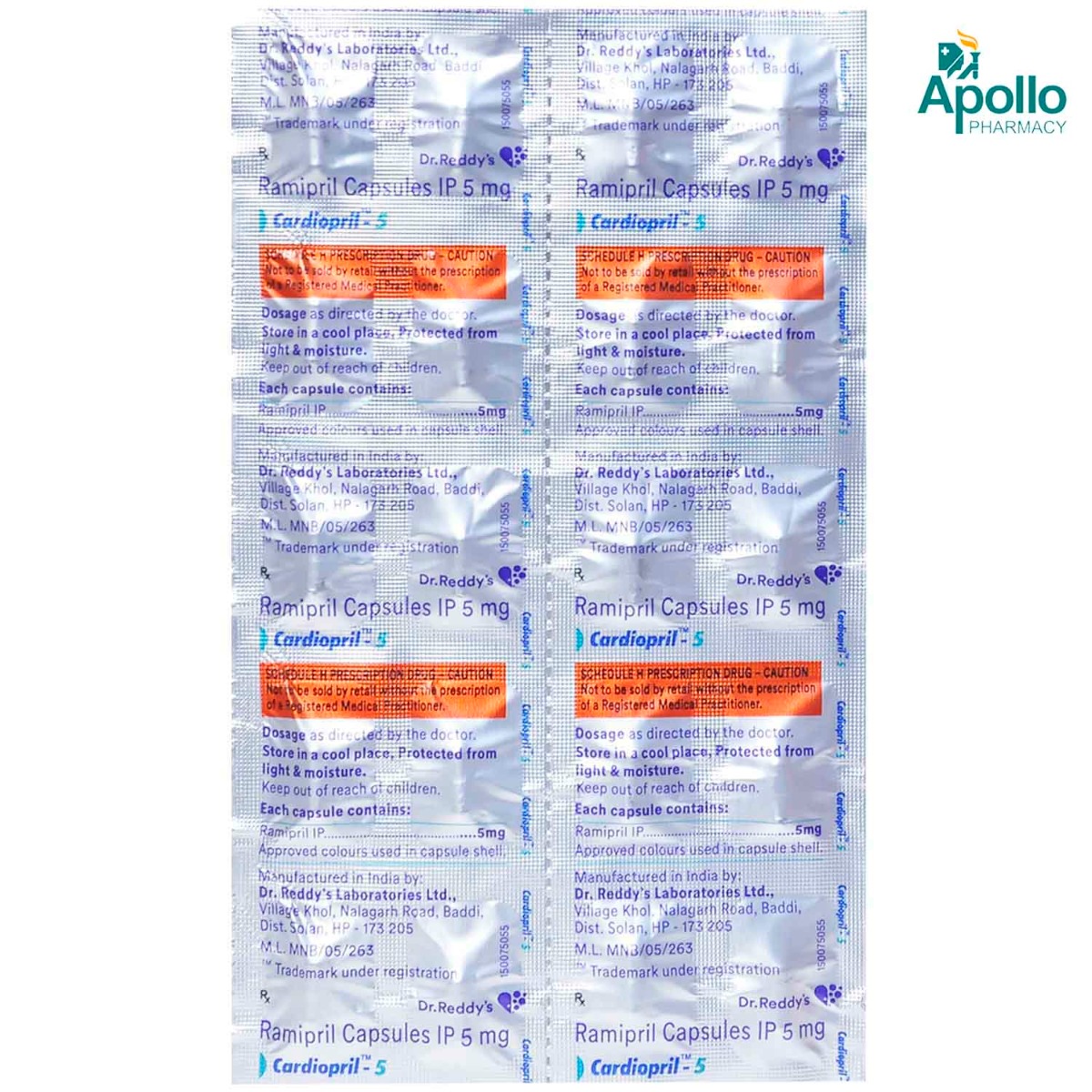 Cardiopril 5 Capsule, Pack of 10 CAPSULES Cardiopril 5 Capsule, Pack of 10 CAPSULES
