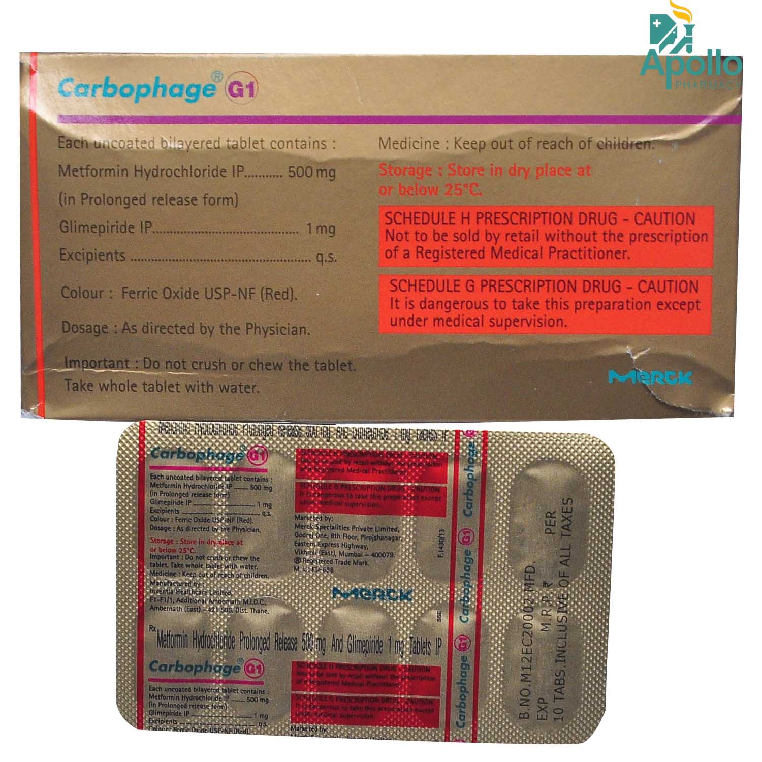 Carbophage G1 Tablet 10's, Pack of 10 TabletS Carbophage G1 Tablet 10's, Pack of 10 TabletS