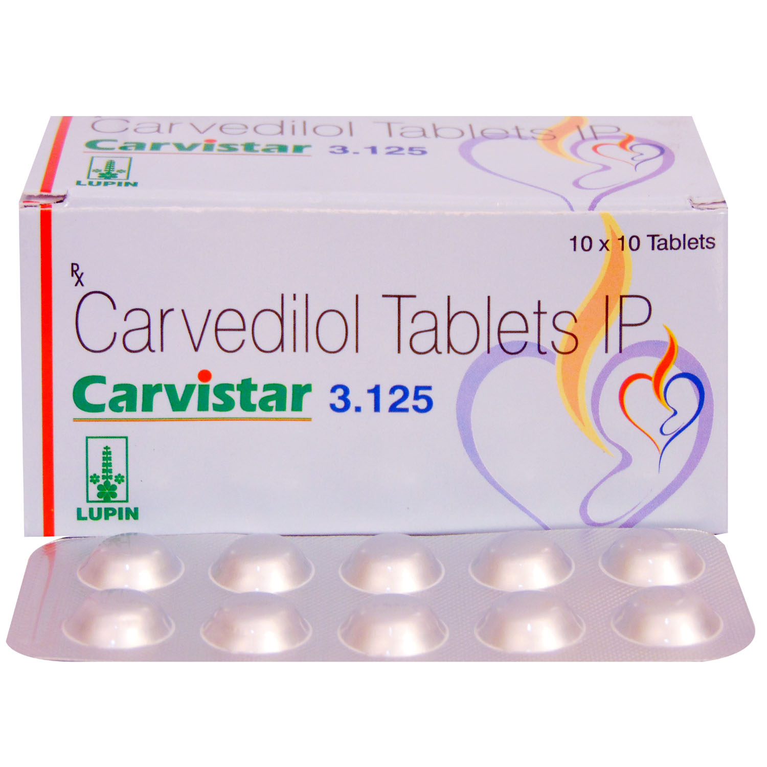 Carvistar 3.125 Tablet 10's, Pack of 10 TABLETS Carvistar 3.125 Tablet 10's, Pack of 10 TABLETS