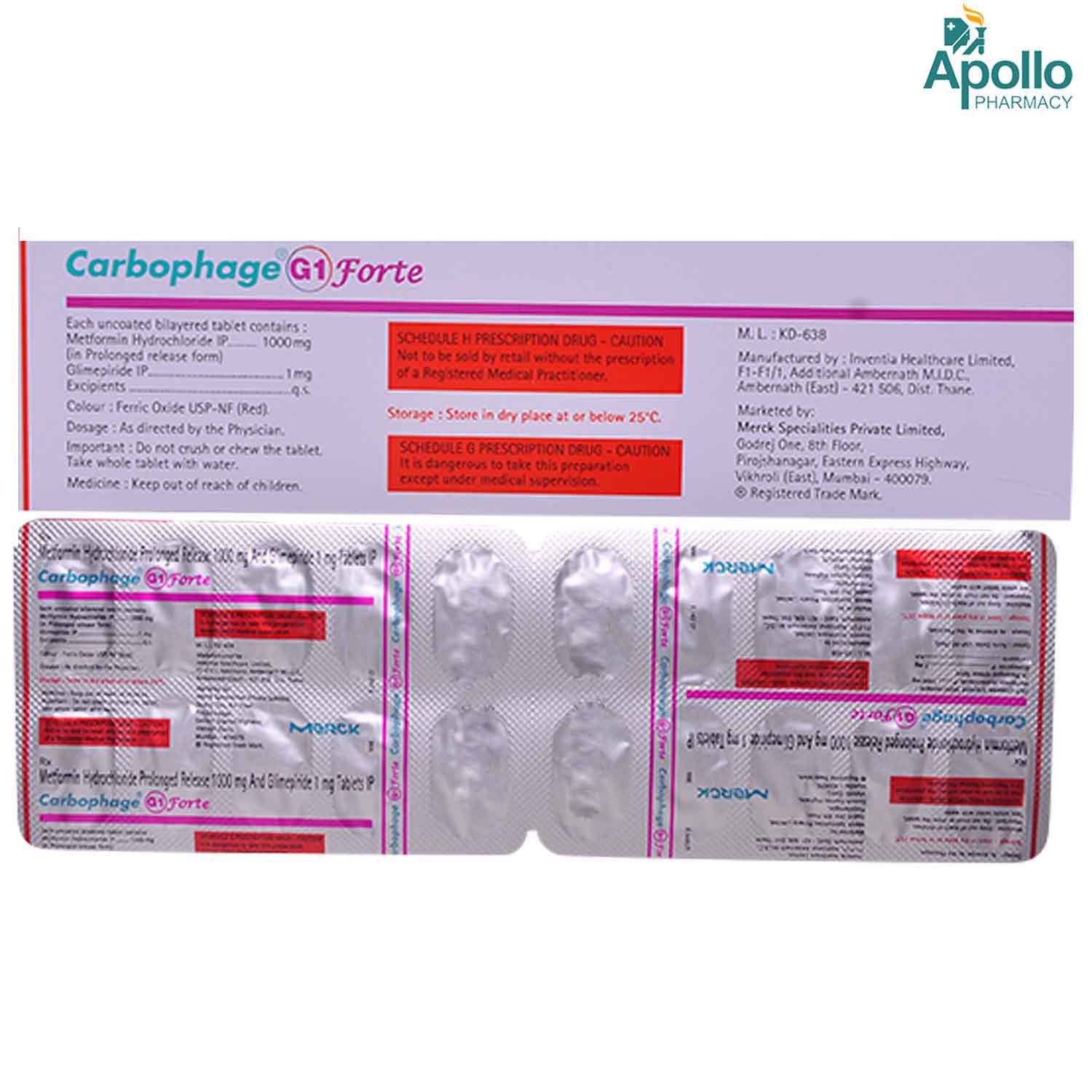Carbophage G1 Forte Tablet 10's, Pack of 10 TabletS Carbophage G1 Forte Tablet 10's, Pack of 10 TabletS