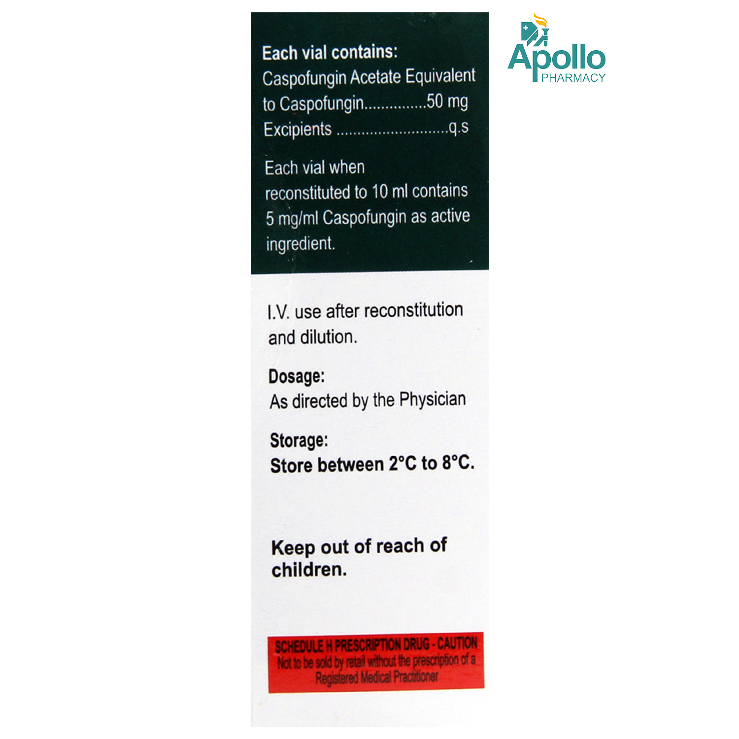 Caspledge 50mg Injection, Pack of 1 Injection Caspledge 50mg Injection, Pack of 1 Injection