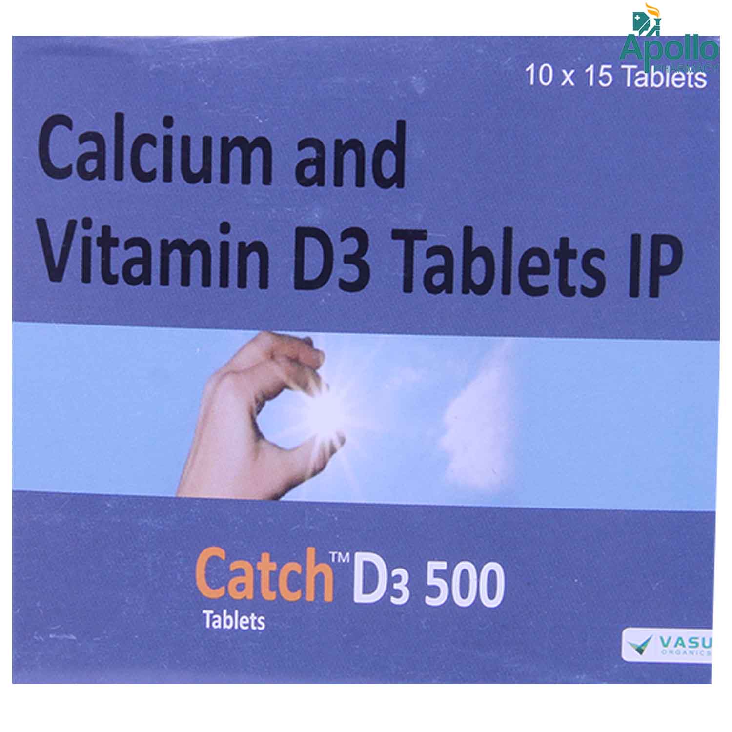 Catch D3 500 Tablet 15's, Pack of 15 Catch D3 500 Tablet 15's, Pack of 15