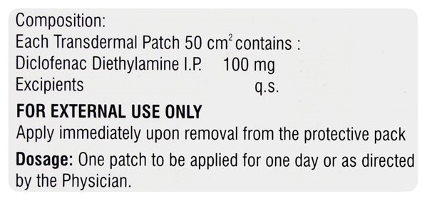 Powergesic 100mg Transdermal Patch 3's, Pack of 1 PATCH Powergesic 100mg Transdermal Patch 3's, Pack of 1 PATCH