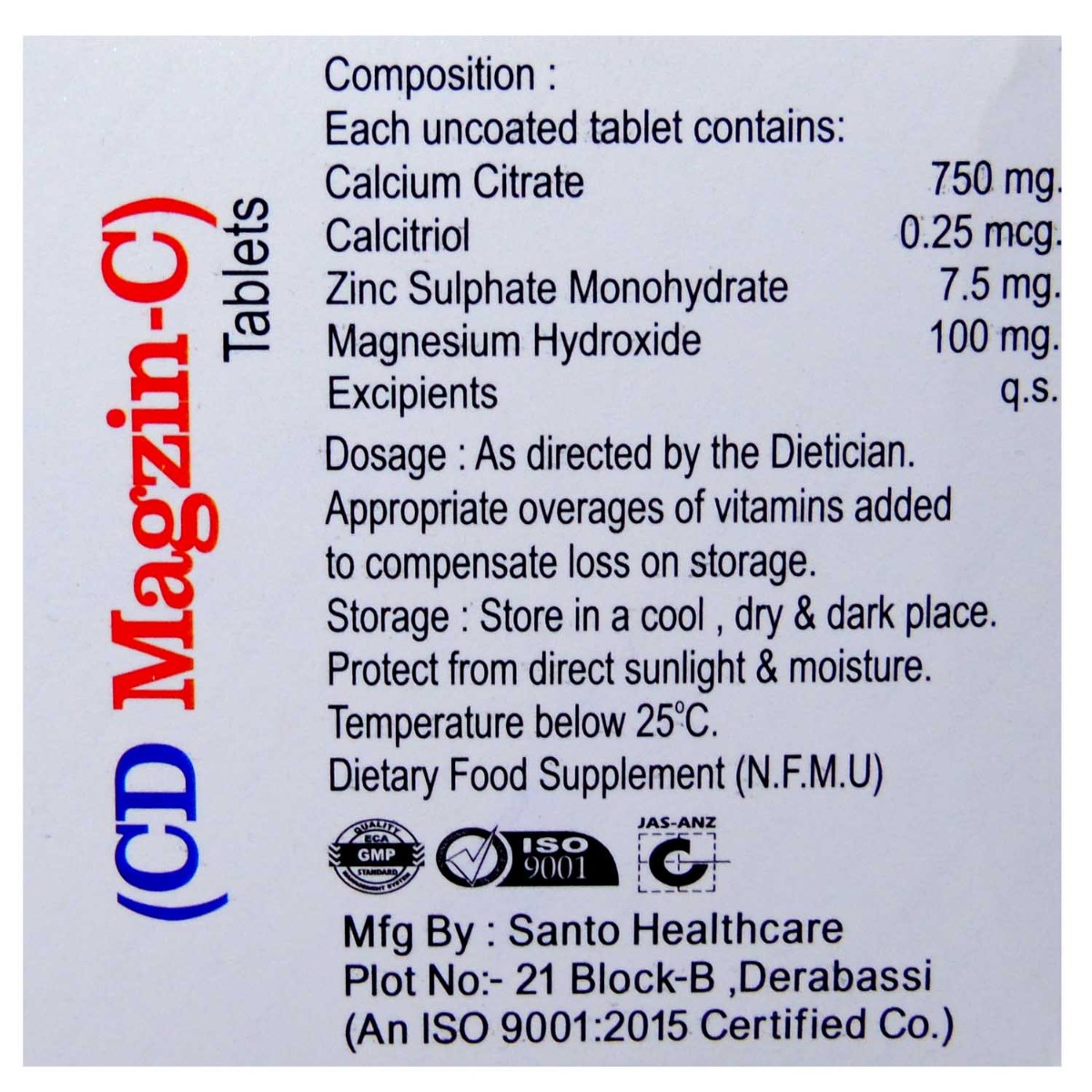 CD Magzin-C Tablet 10's, Pack of 10 TabletS CD Magzin-C Tablet 10's, Pack of 10 TabletS