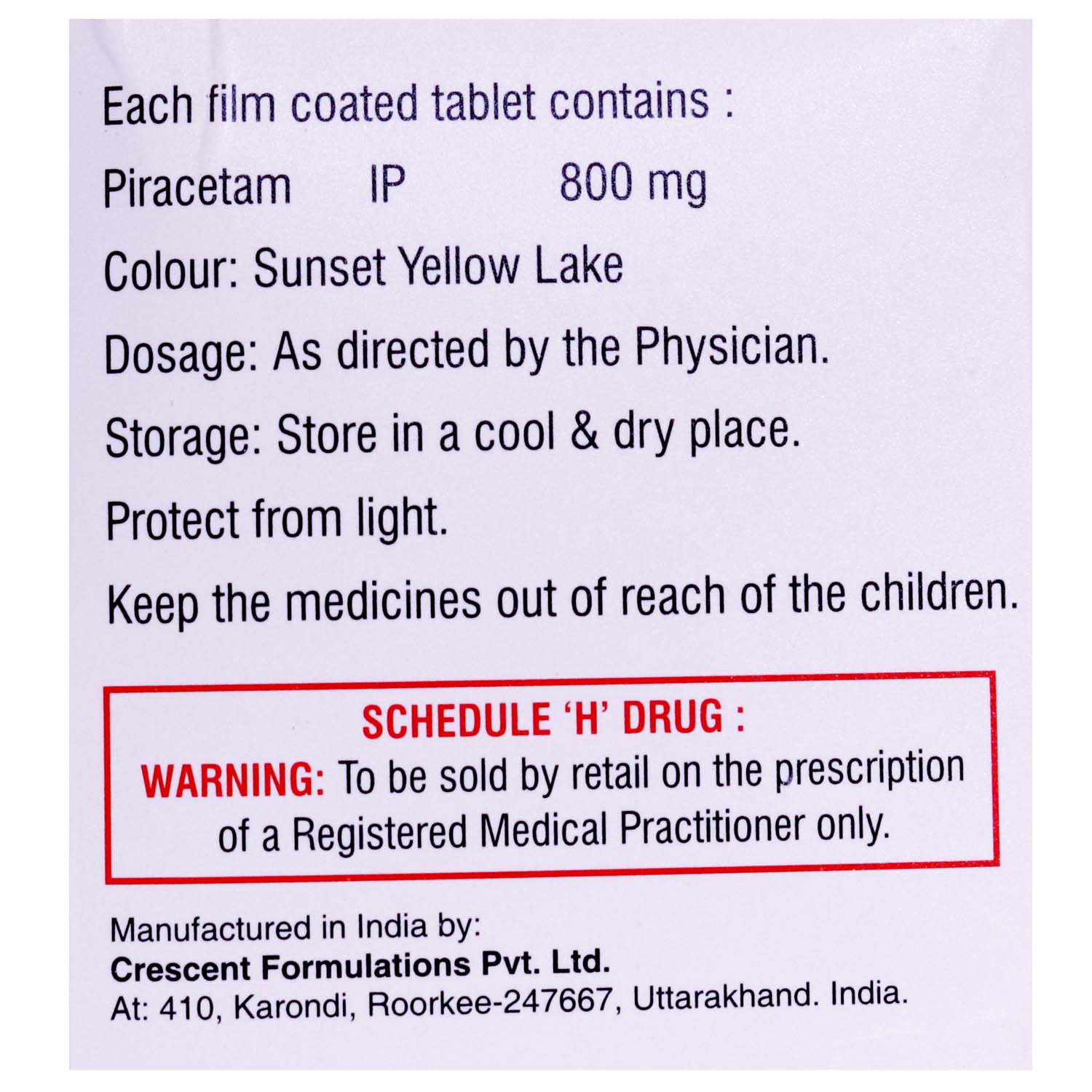 Ceact-800 Tablet 10's, Pack of 10 TABLETS Ceact-800 Tablet 10's, Pack of 10 TABLETS