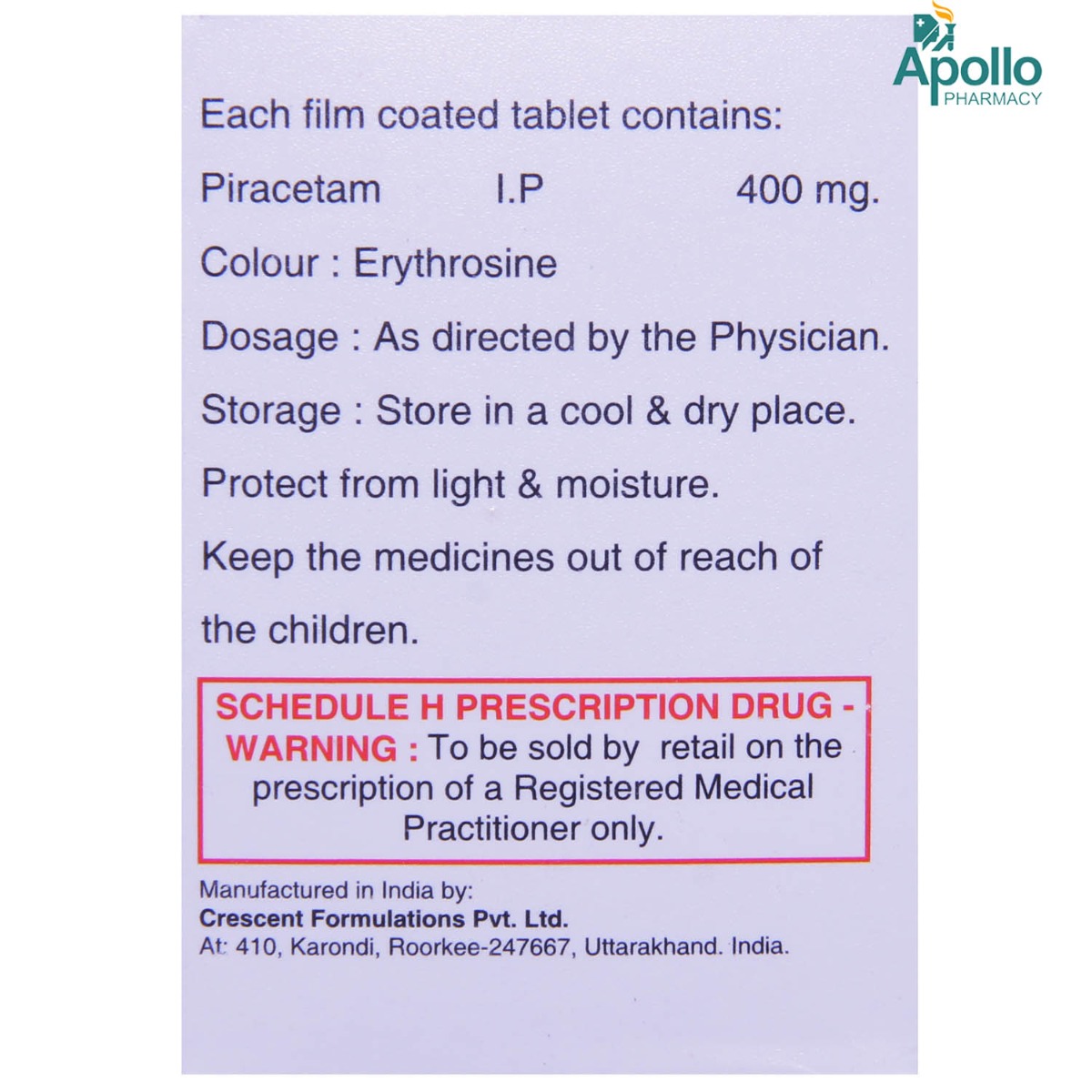 Ceact 400 mg Tablet 10's, Pack of 10 TabletS Ceact 400 mg Tablet 10's, Pack of 10 TabletS