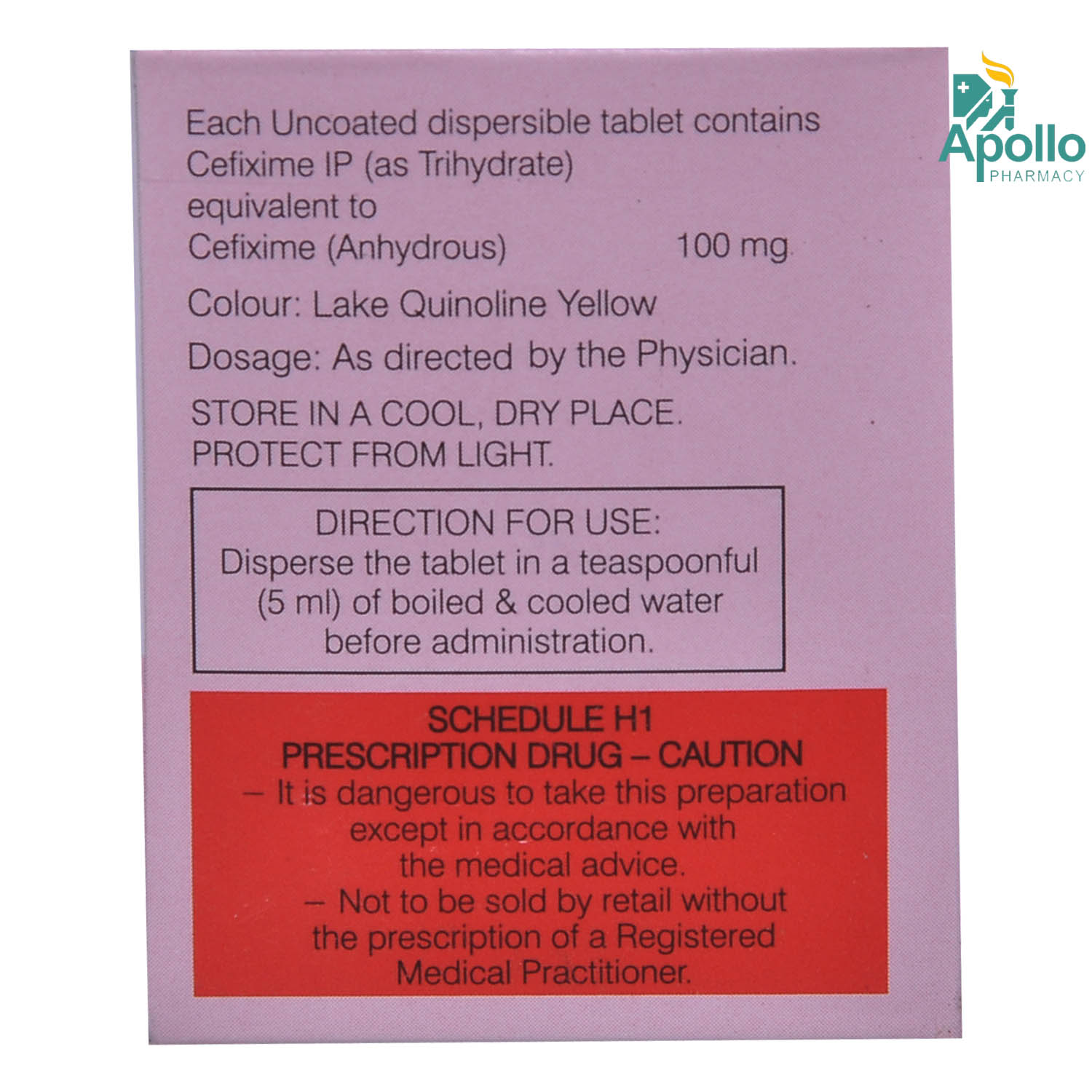 Cefolac DT 100 Tablet 10's, Pack of 10 TabletS Cefolac DT 100 Tablet 10's, Pack of 10 TabletS