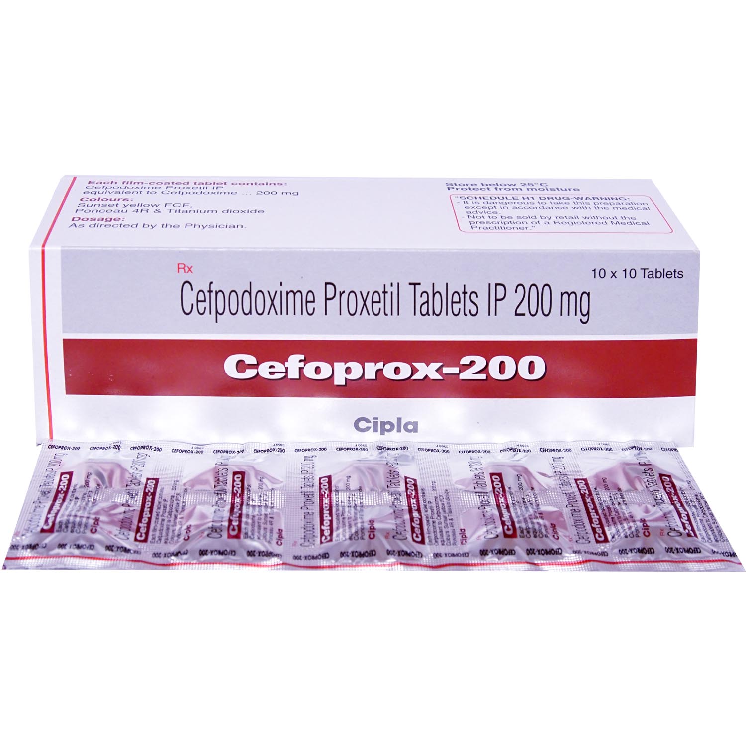 Cefoprox-200 Tablet 10's, Pack of 10 TABLETS Cefoprox-200 Tablet 10's, Pack of 10 TABLETS