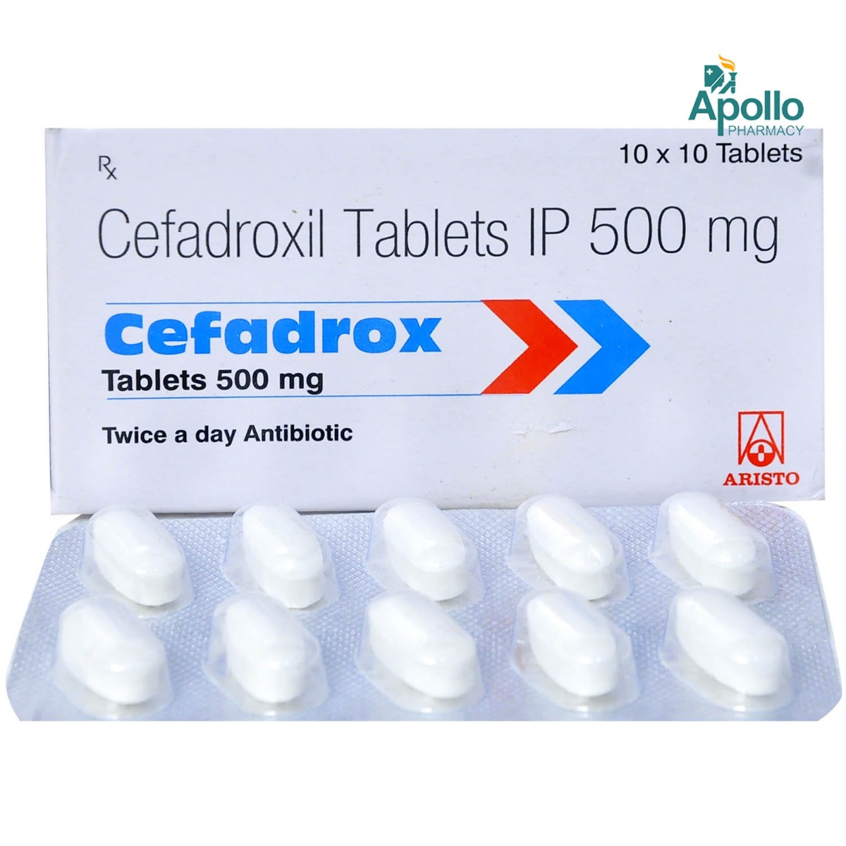 Cefadrox 500 mg Tablet 10's, Pack of 10 TABLETS Cefadrox 500 mg Tablet 10's, Pack of 10 TABLETS