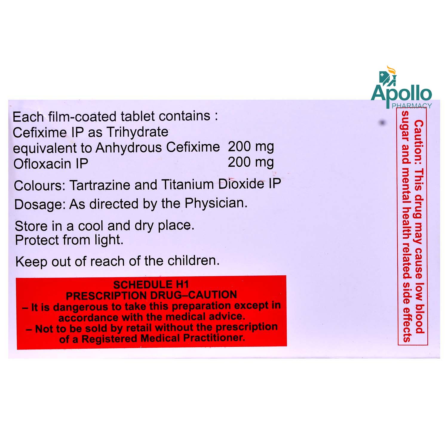 Cefolac O 200 Tablet 10's, Pack of 10 TABLETS Cefolac O 200 Tablet 10's, Pack of 10 TABLETS