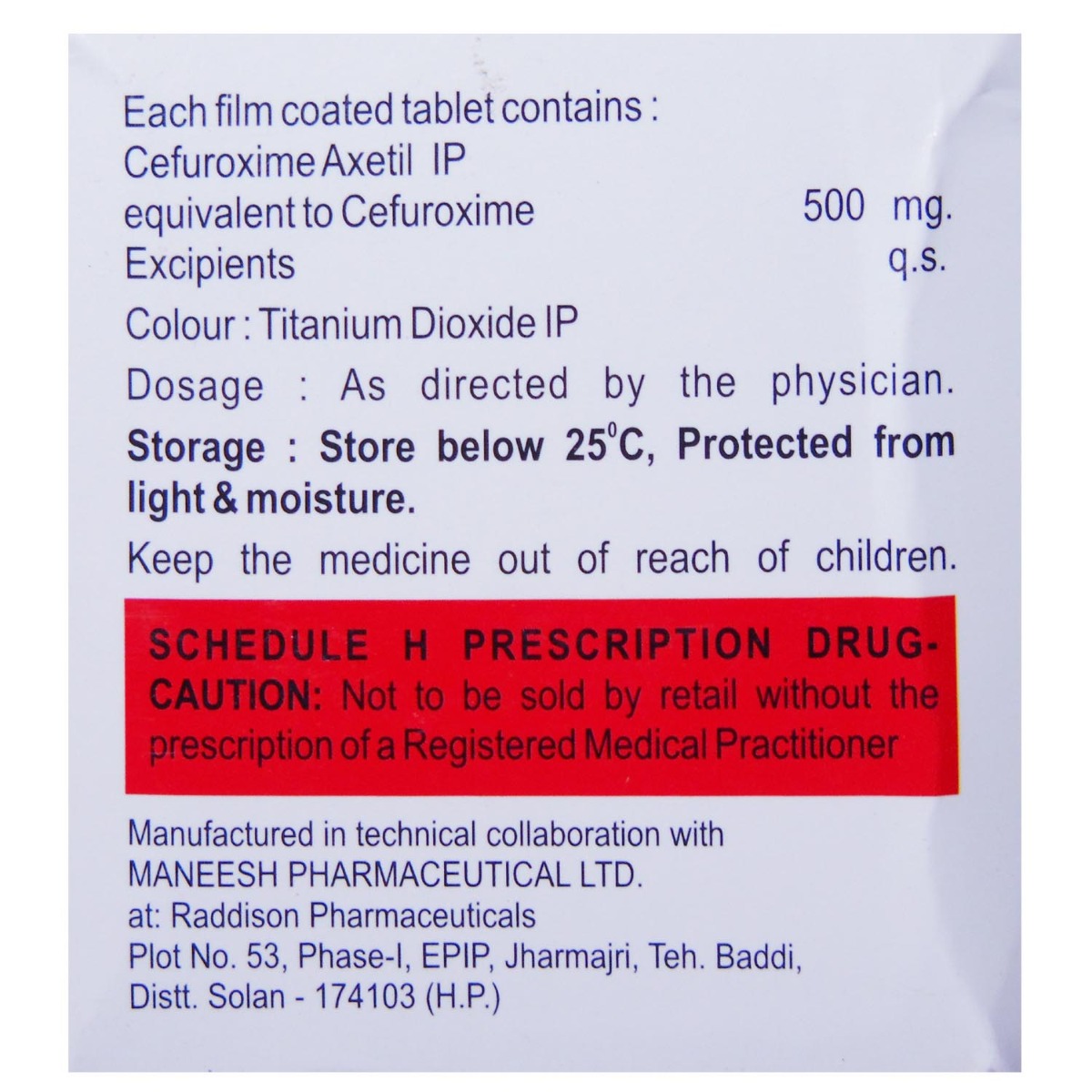 Cefking 500 mg Tablet 10's, Pack of 10 TabletS Cefking 500 mg Tablet 10's, Pack of 10 TabletS