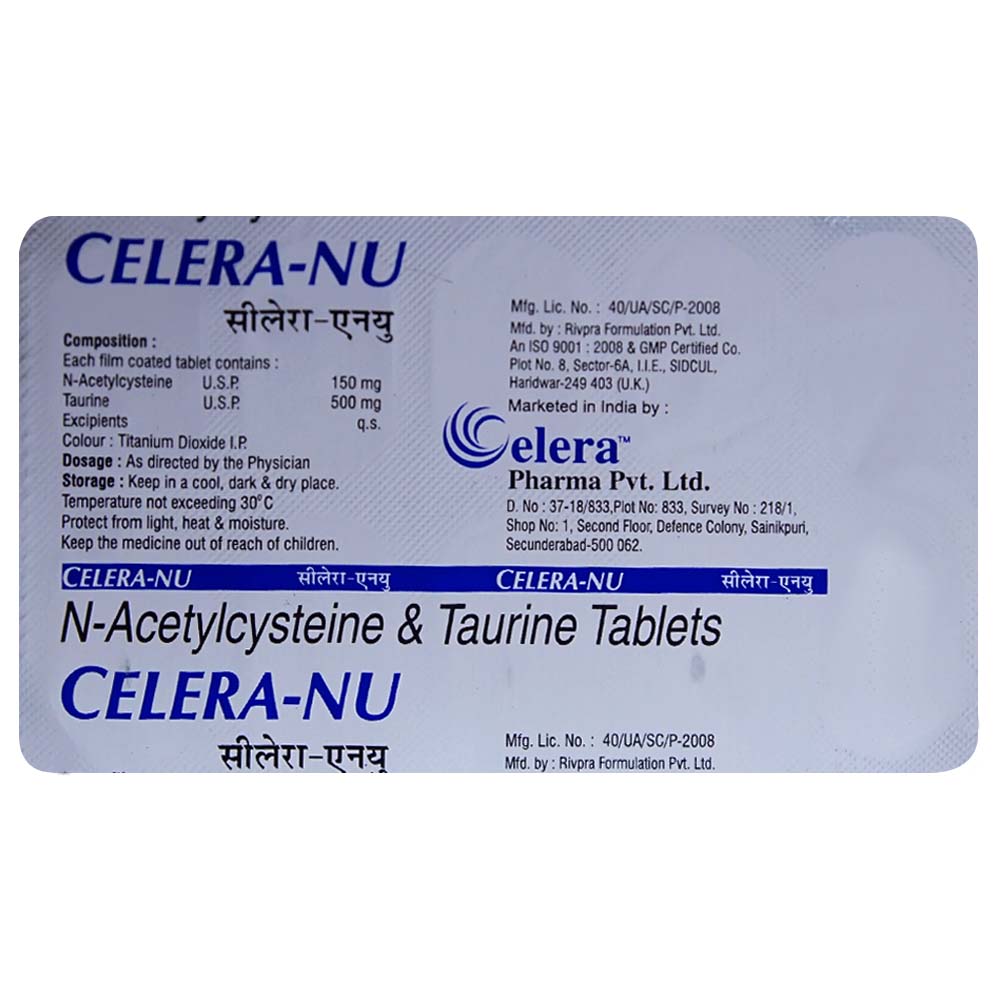 Celera-NU Tablet 10's, Pack of 10 TABLETS Celera-NU Tablet 10's, Pack of 10 TABLETS