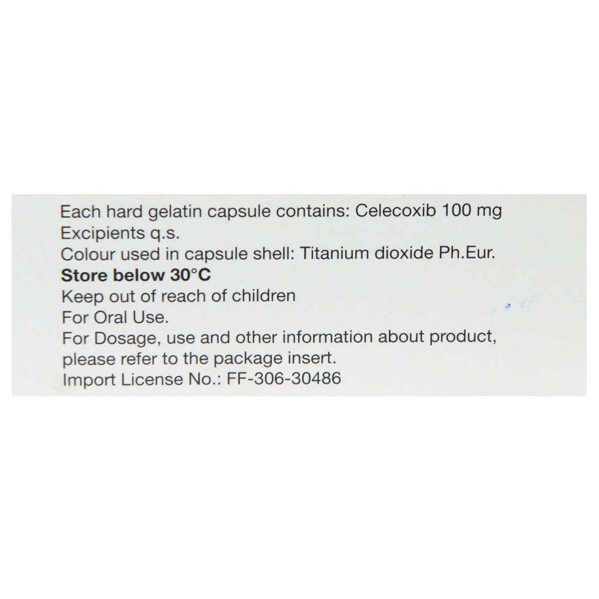 Celebrex 100mg Capsule 10's, Pack of 10 TABLETS Celebrex 100mg Capsule 10's, Pack of 10 TABLETS