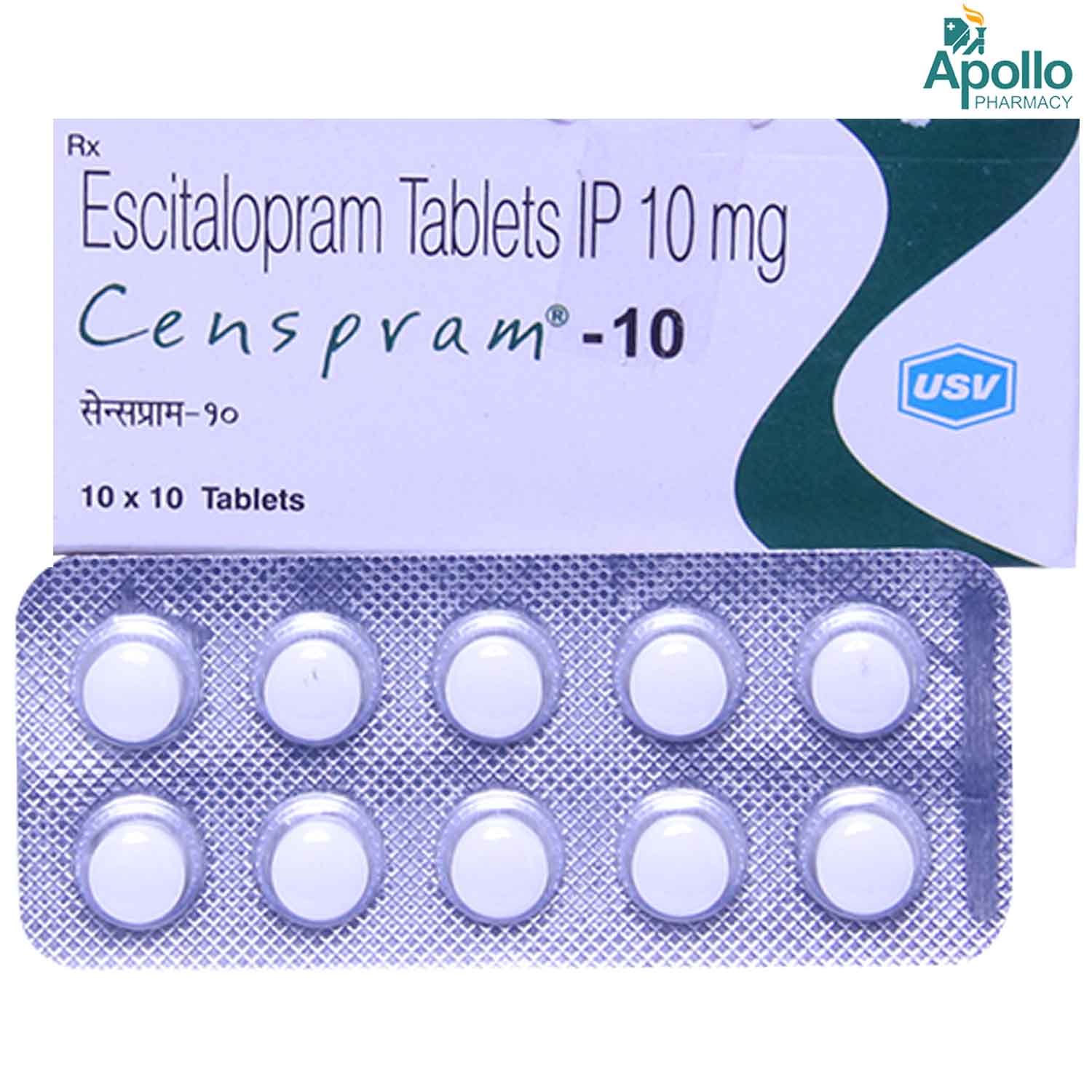 Censpram 10 Tablet 10's, Pack of 10 TABLETS Censpram 10 Tablet 10's, Pack of 10 TABLETS