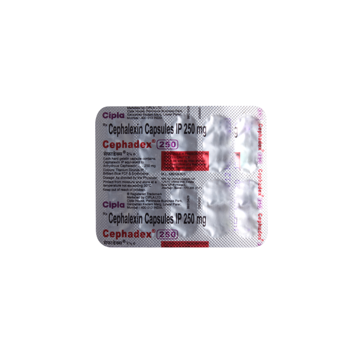 Cephadex 250 mg Tablet 10's, Pack of 10 TabletS Cephadex 250 mg Tablet 10's, Pack of 10 TabletS