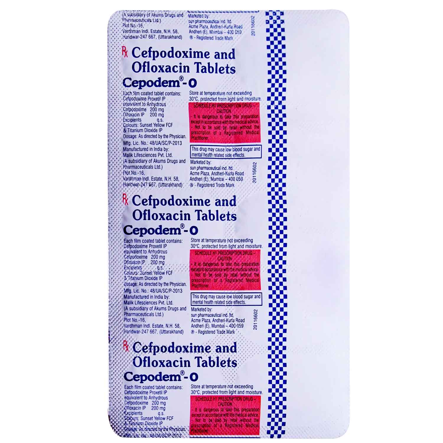 Cepodem O Tablet 10's, Pack of 10 TABLETS Cepodem O Tablet 10's, Pack of 10 TABLETS