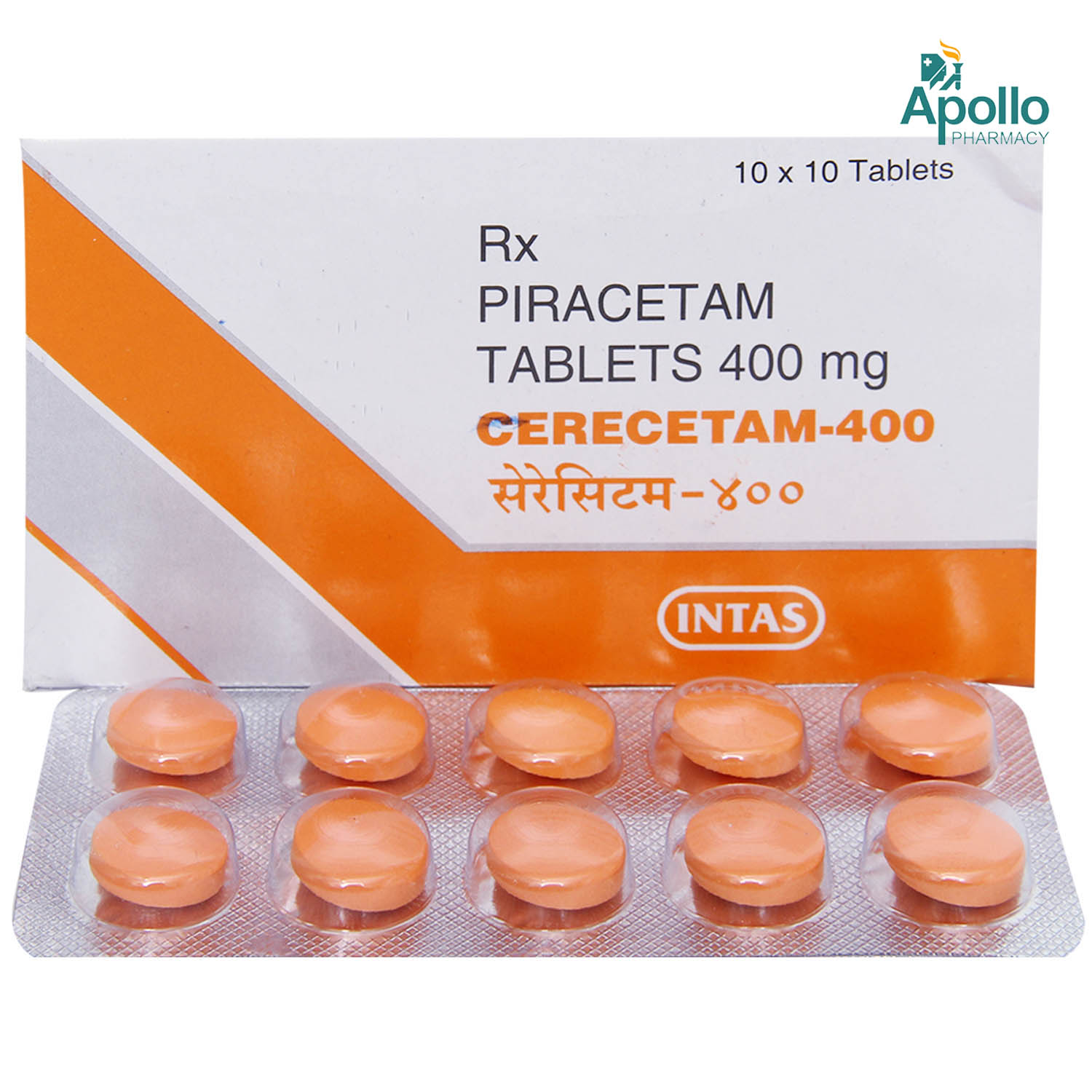 Cerecetam 400 mg Tablet 10's, Pack of 10 TabletS Cerecetam 400 mg Tablet 10's, Pack of 10 TabletS