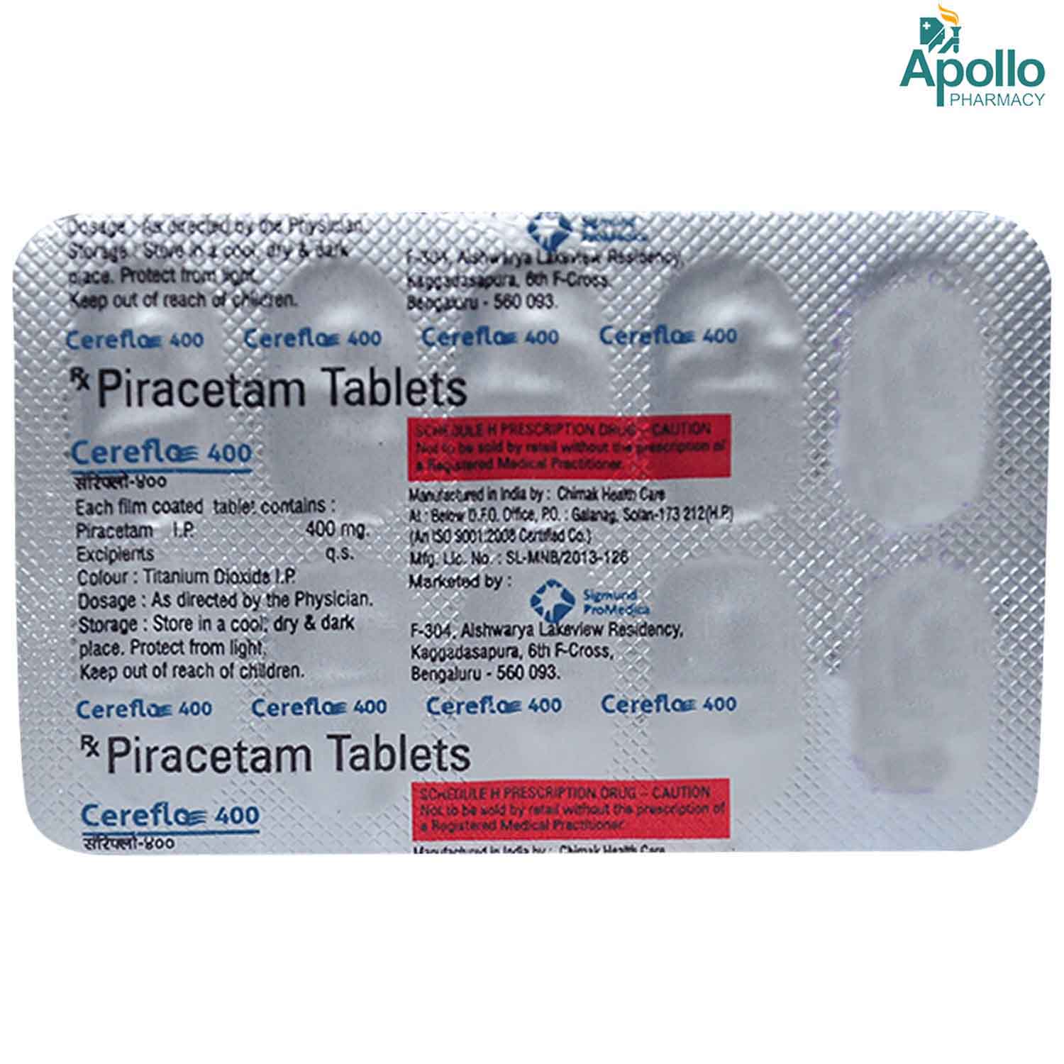 Cereflo 400 mg Tablet 10's, Pack of 10 TabletS Cereflo 400 mg Tablet 10's, Pack of 10 TabletS