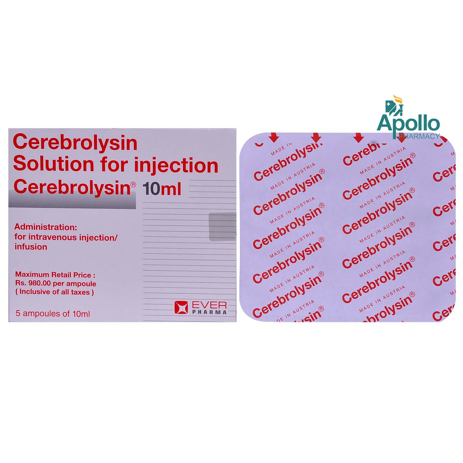 Cerebrolysin Injection 10 ml, Pack of 1 INJECTION Cerebrolysin Injection 10 ml, Pack of 1 INJECTION