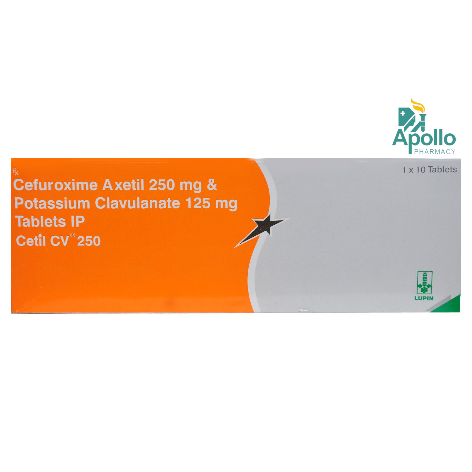 Cetil CV 250 Tablet 10's, Pack of 10 TabletS Cetil CV 250 Tablet 10's, Pack of 10 TabletS