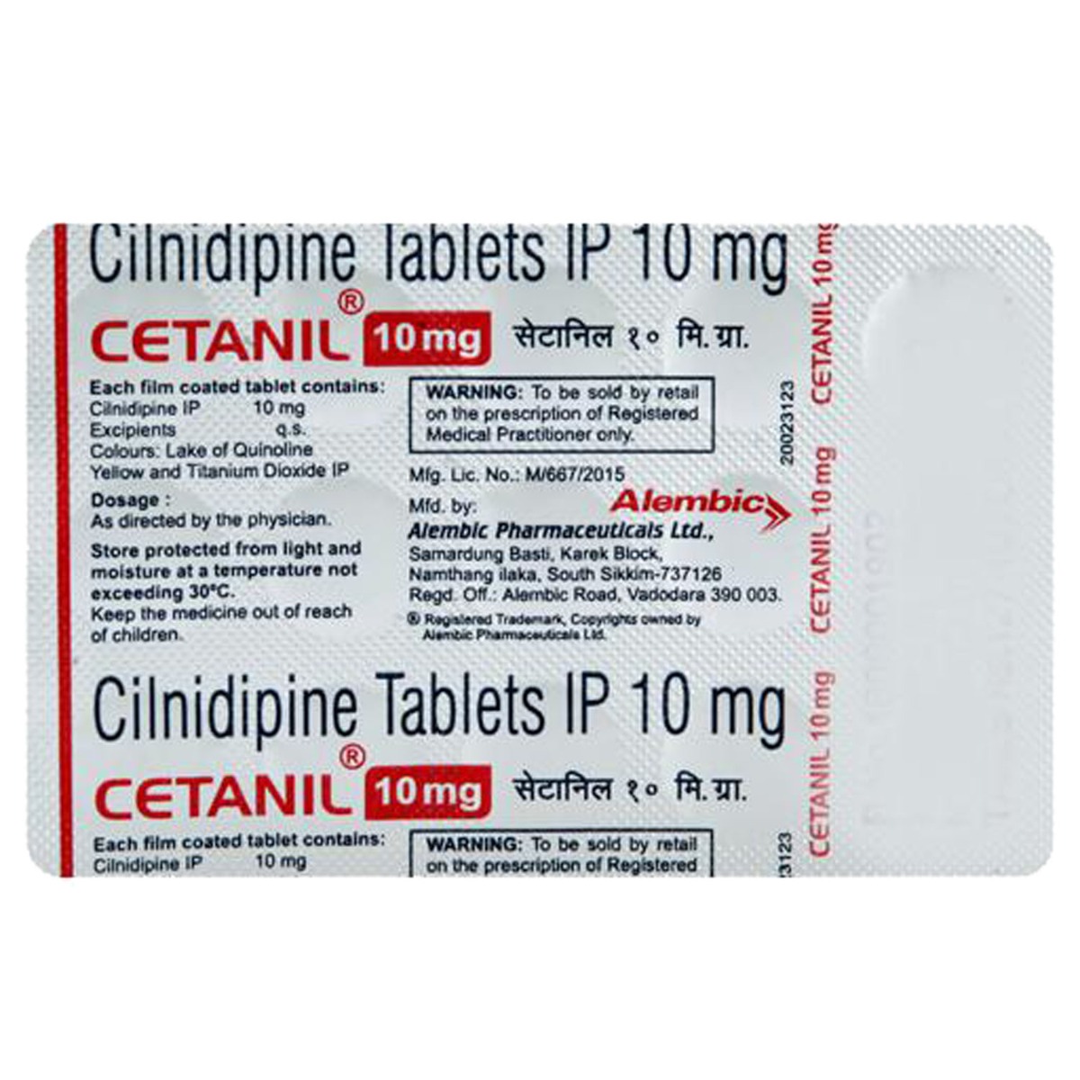 Cetanil 10 mg Tablet 10's, Pack of 10 TABLETS Cetanil 10 mg Tablet 10's, Pack of 10 TABLETS