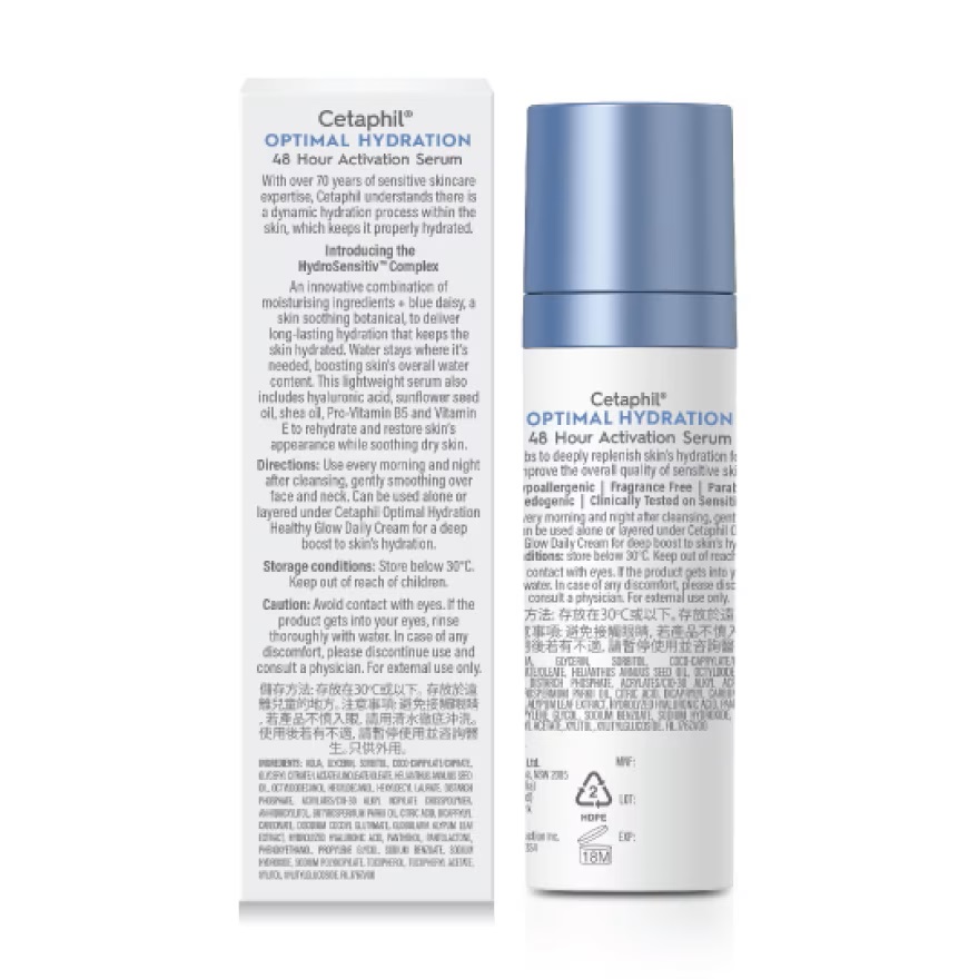 Cetaphil Optimal Hydration 48 Hour Activation Serum, 30 ml, Pack of 1 Cetaphil Optimal Hydration 48 Hour Activation Serum, 30 ml, Pack of 1