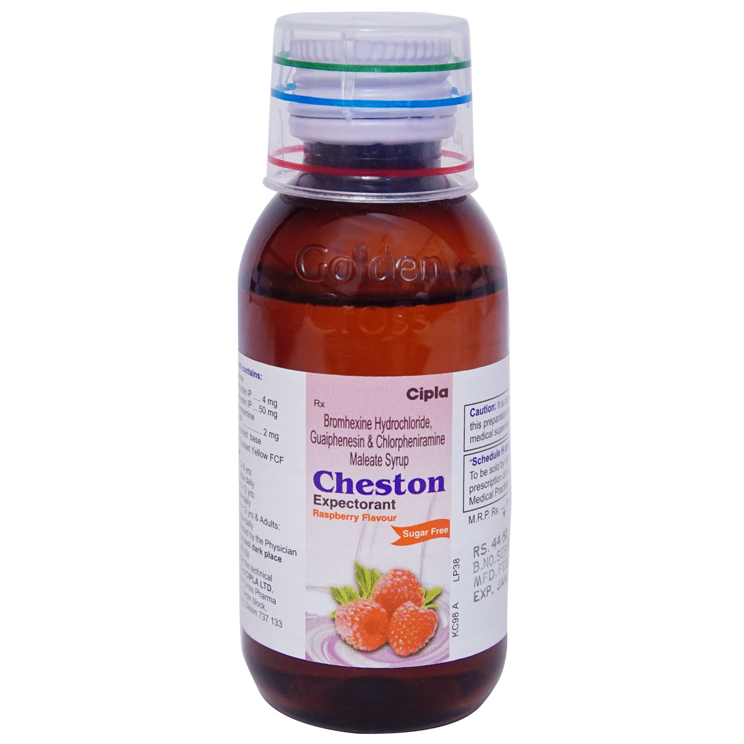 Buy Cheston Sugar Free Raspberry Expectorant 60 ml Online